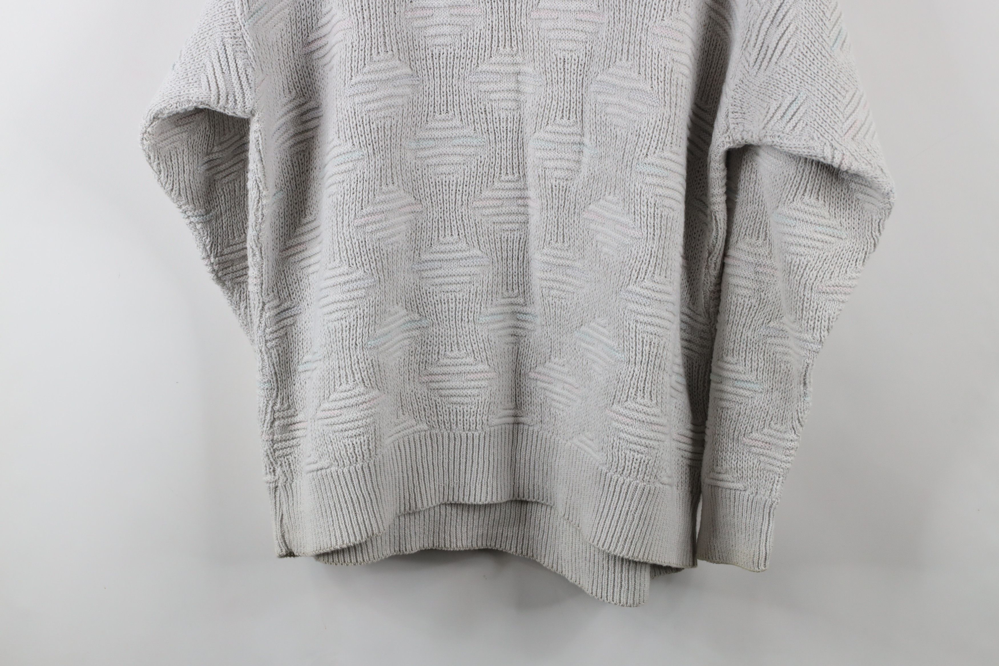 Vintage Vintage 90s Streetwear Ribbed Knit Crewneck Sweater USA Size US L / EU 52-54 / 3 - 9 Thumbnail