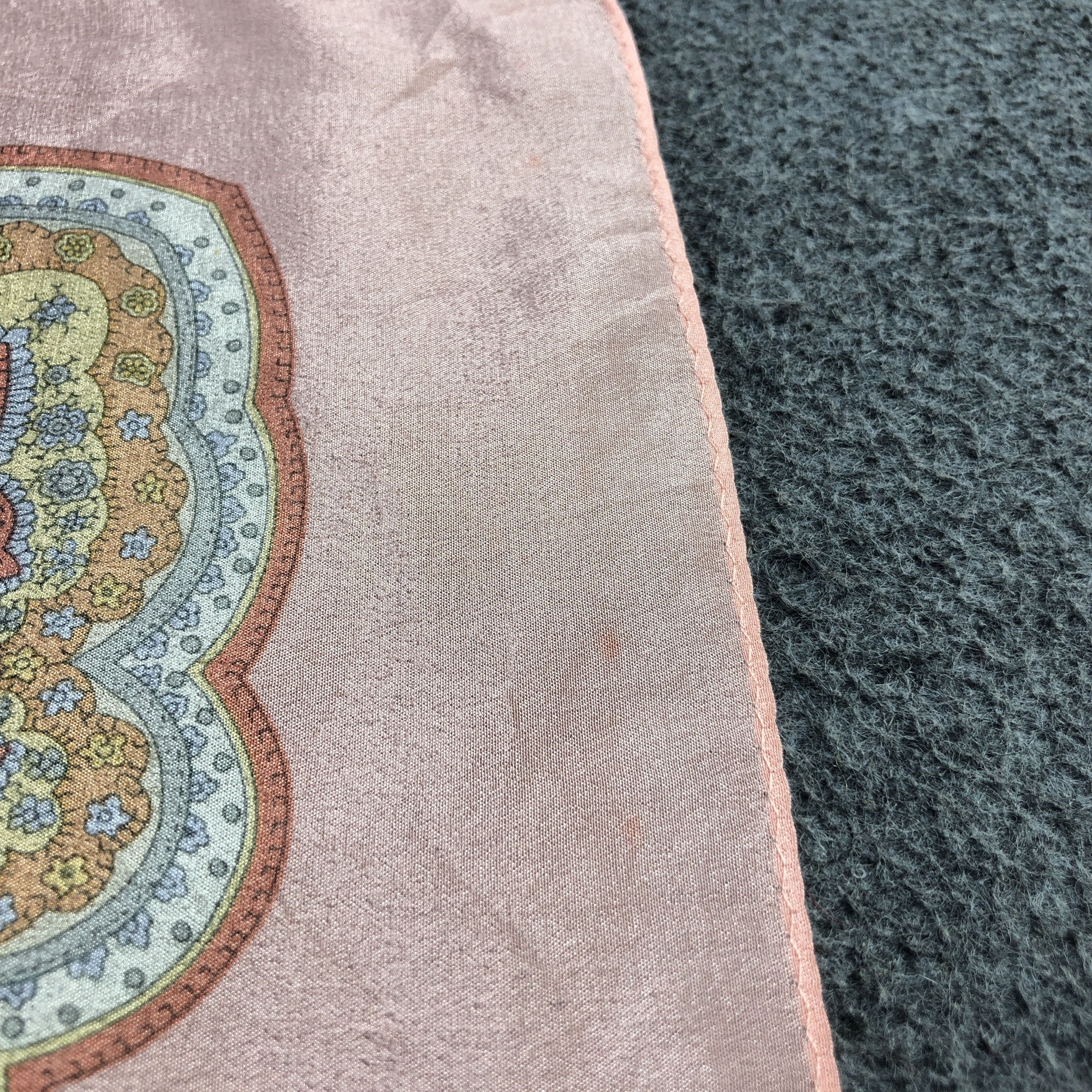 Japanese Brand Vintage Luxury Paisley Silk Scarf M1287 Size ONE SIZE - 6 Thumbnail