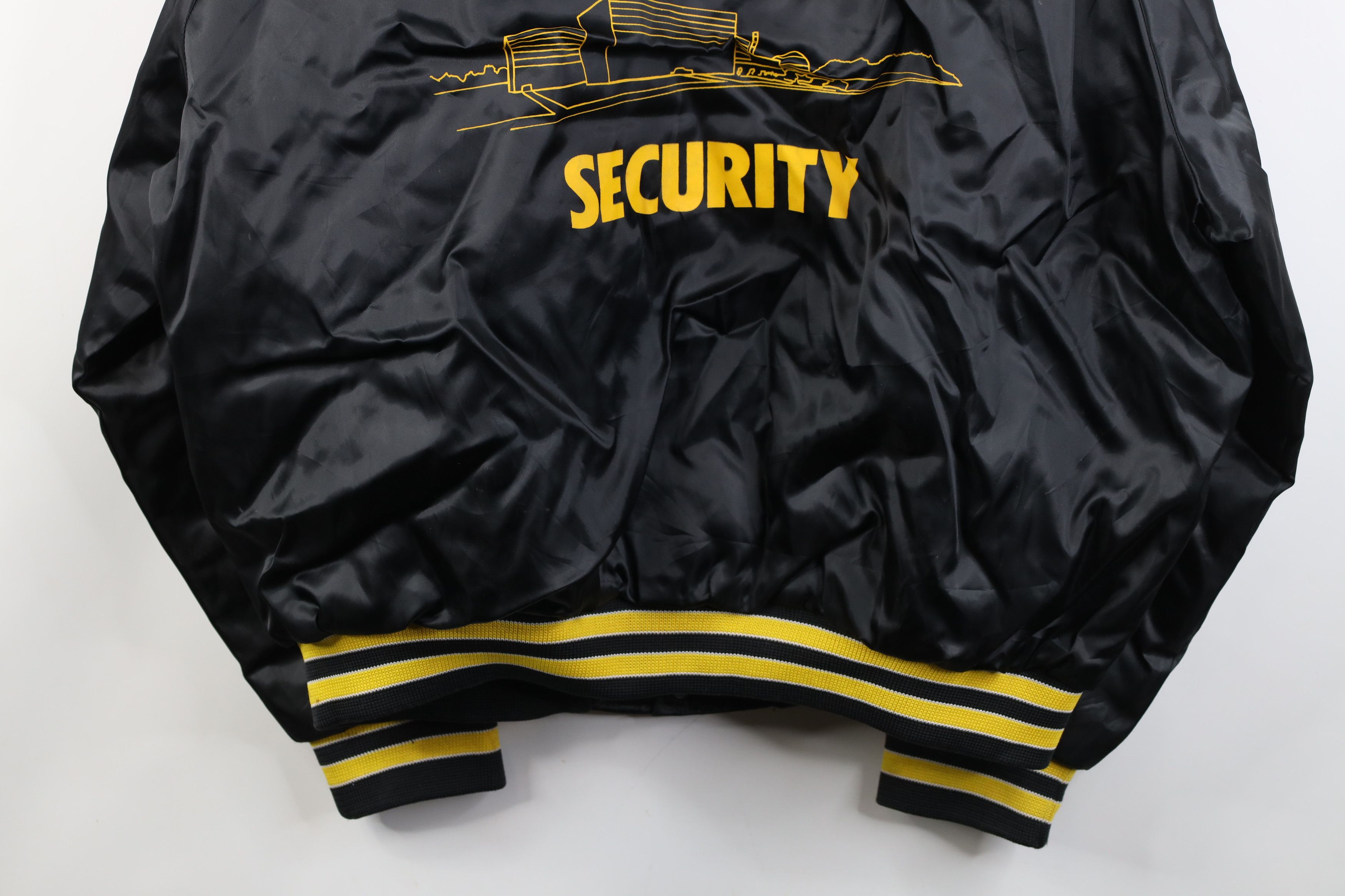 Vintage Vintage 70s Nuclear Power Station Security Satin Jacket USA Size US XL / EU 56 / 4 - 17 Thumbnail