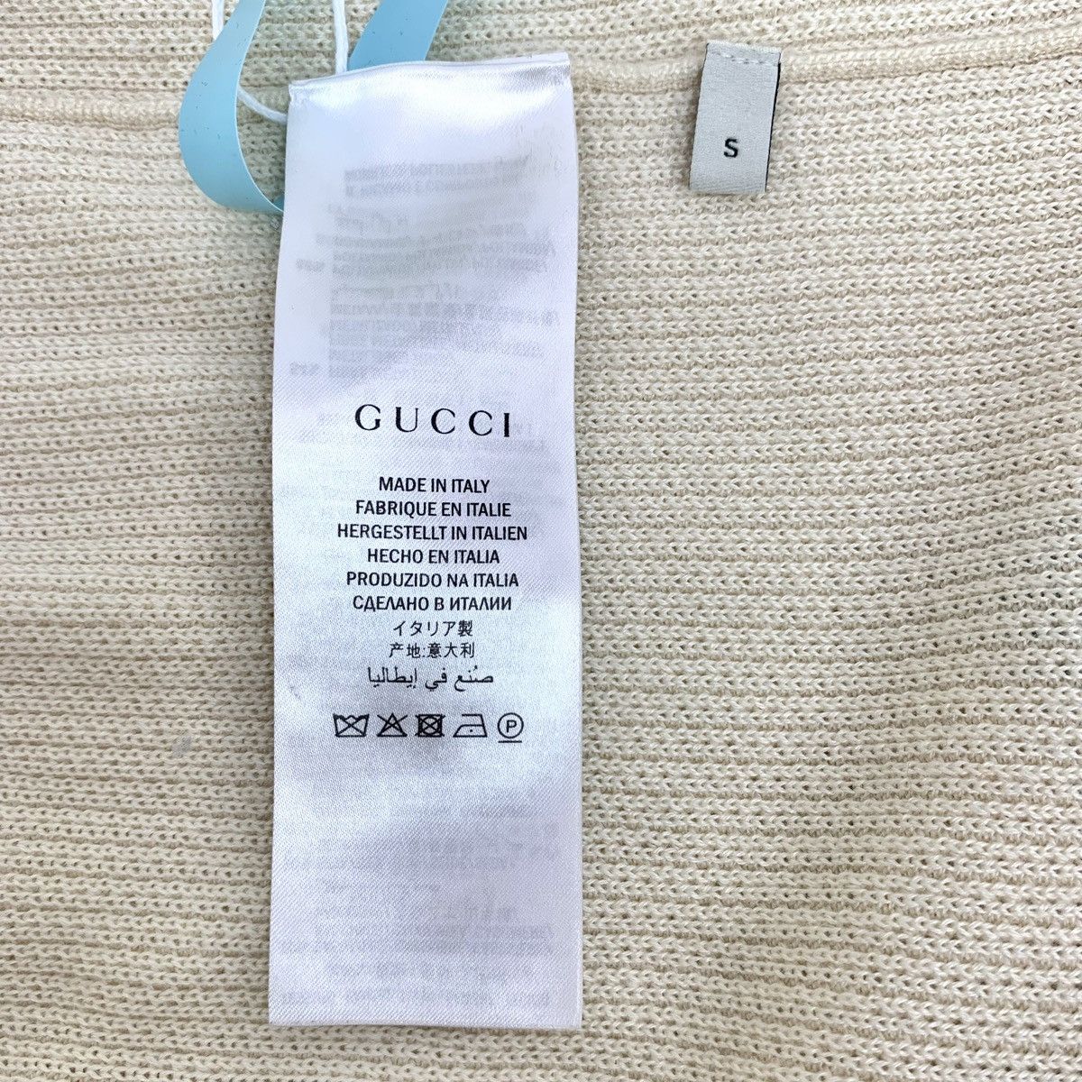 Gucci Gucci Beige Cashmere Long Sleeve Knitwear K26WX Size S / US 4 / IT 40 - 6 Thumbnail