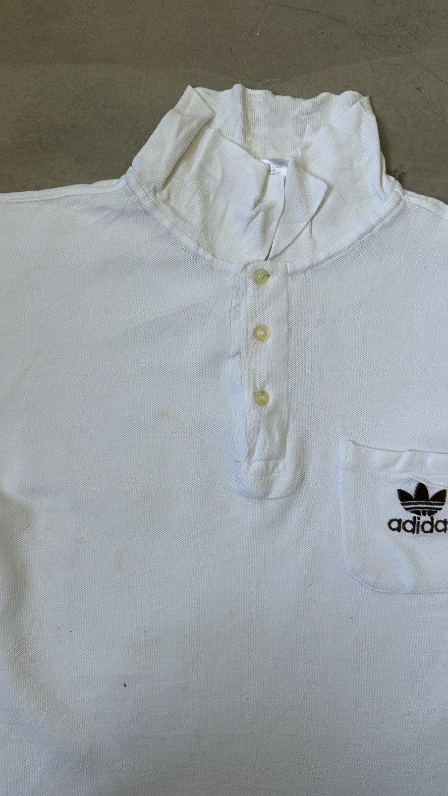 Adidas VINTAGE ADIDAS POLO TEE Size US L / EU 52-54 / 3 - 3 Thumbnail