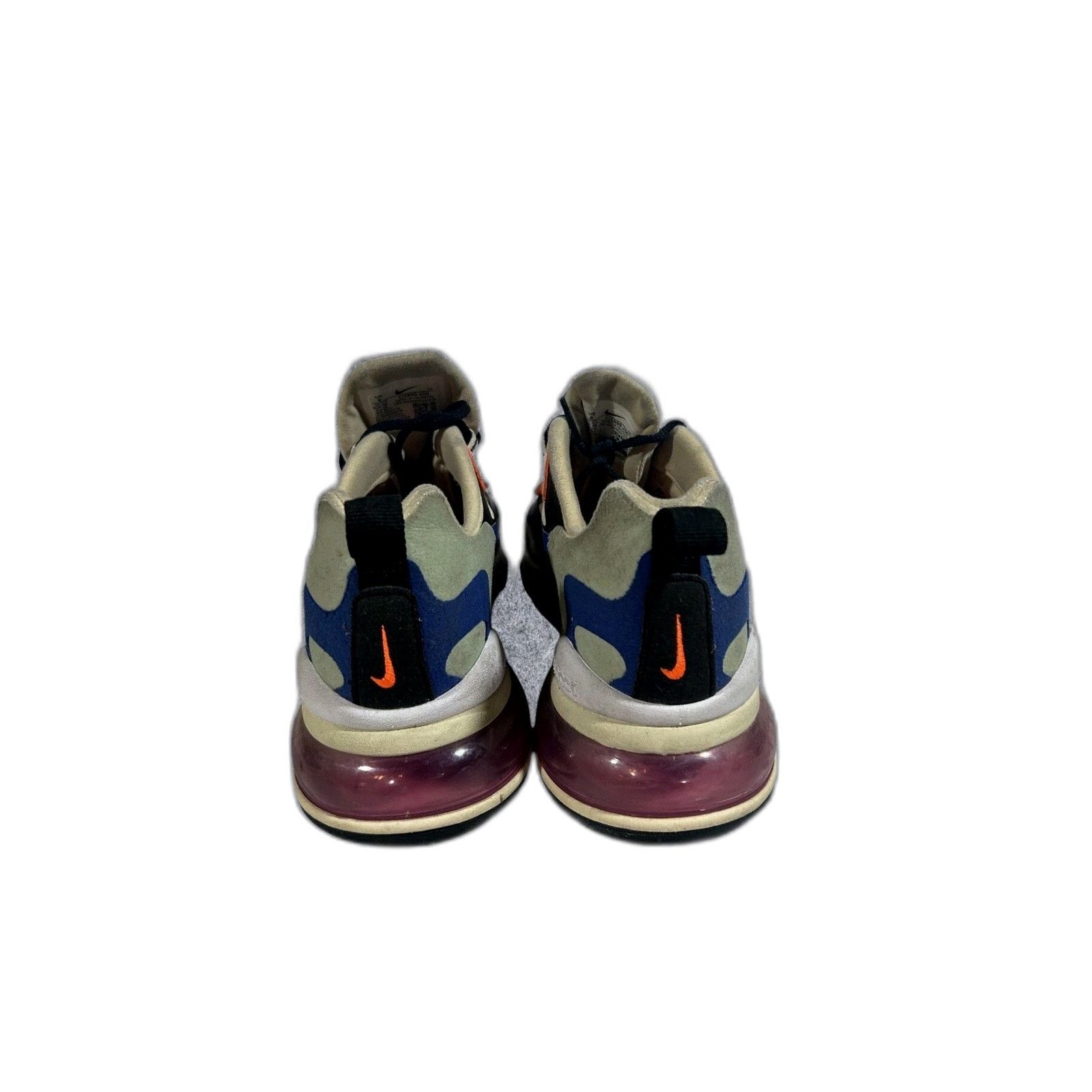Nike Nike Air Max 270 React Womens Size 8 Cream Running Shoes Sne Size US 8 / EU 41 - 4 Thumbnail