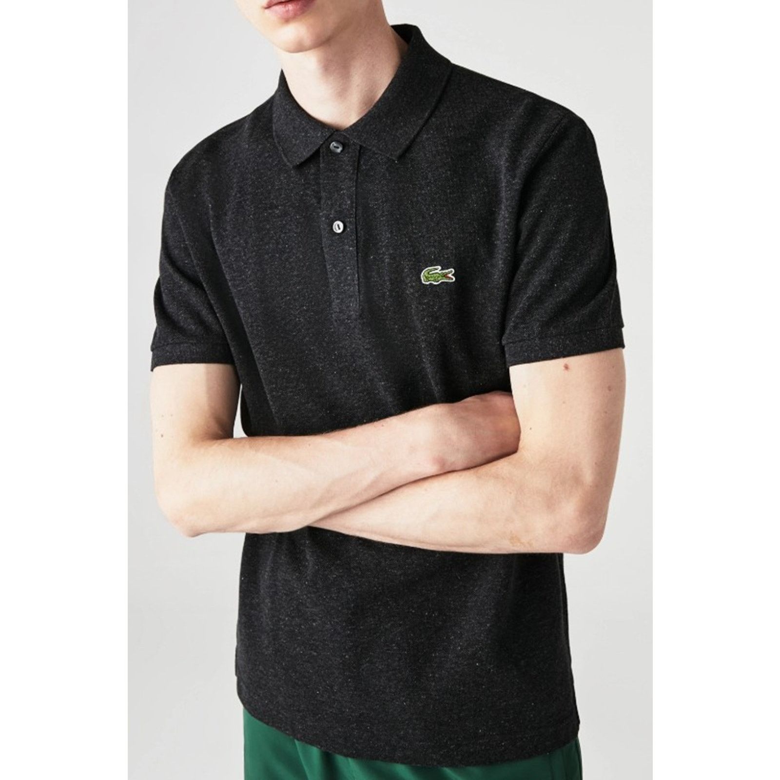 Lacoste Lacoste Mens Legacy Classic Pique Slim Fit Polo Gray 2XL Size US XXL / EU 58 / 5 - 1 Thumbnail