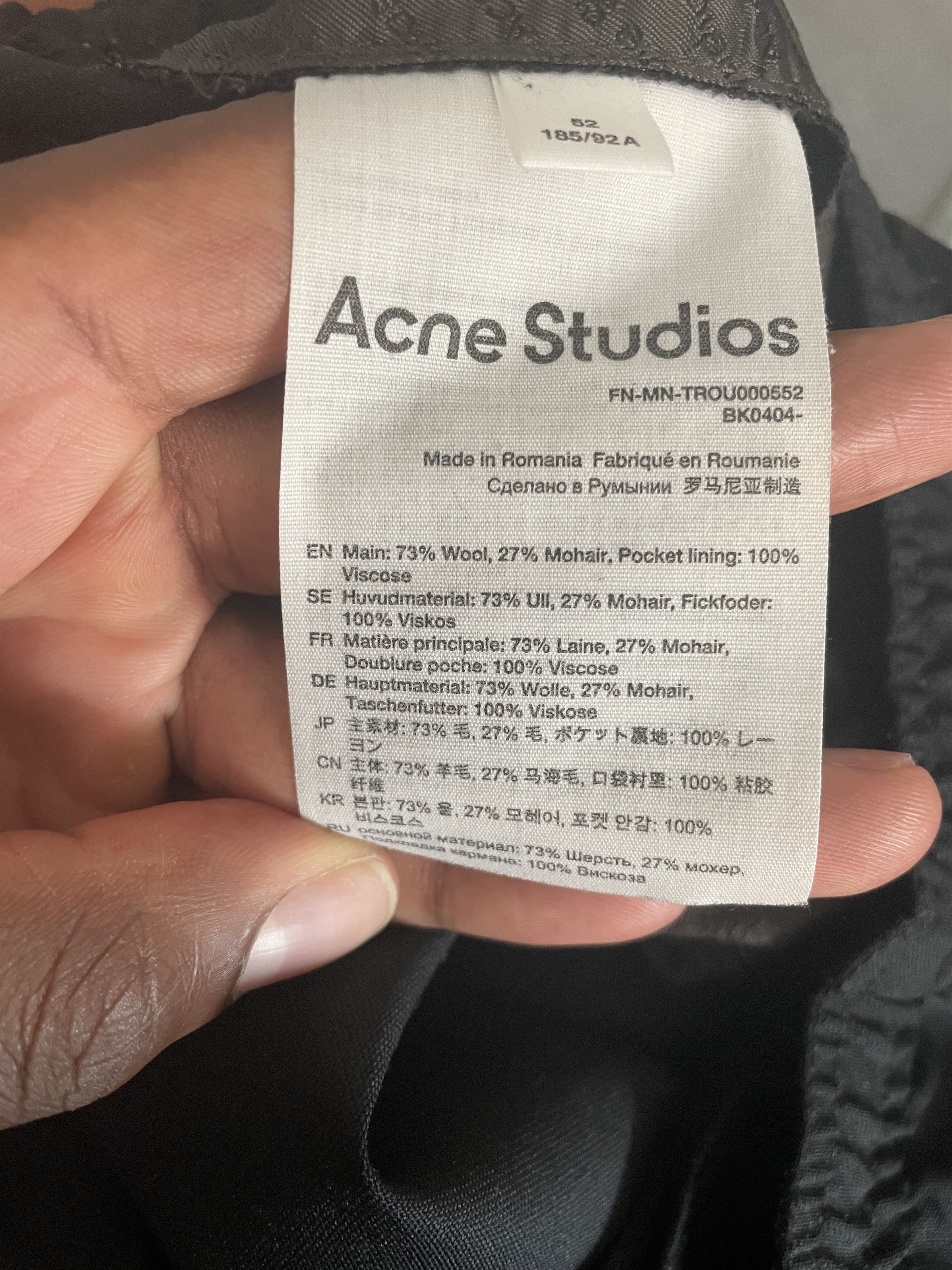 Acne Studios Loose Fit Suit Trousers Size US 36 / EU 52 - 3 Thumbnail