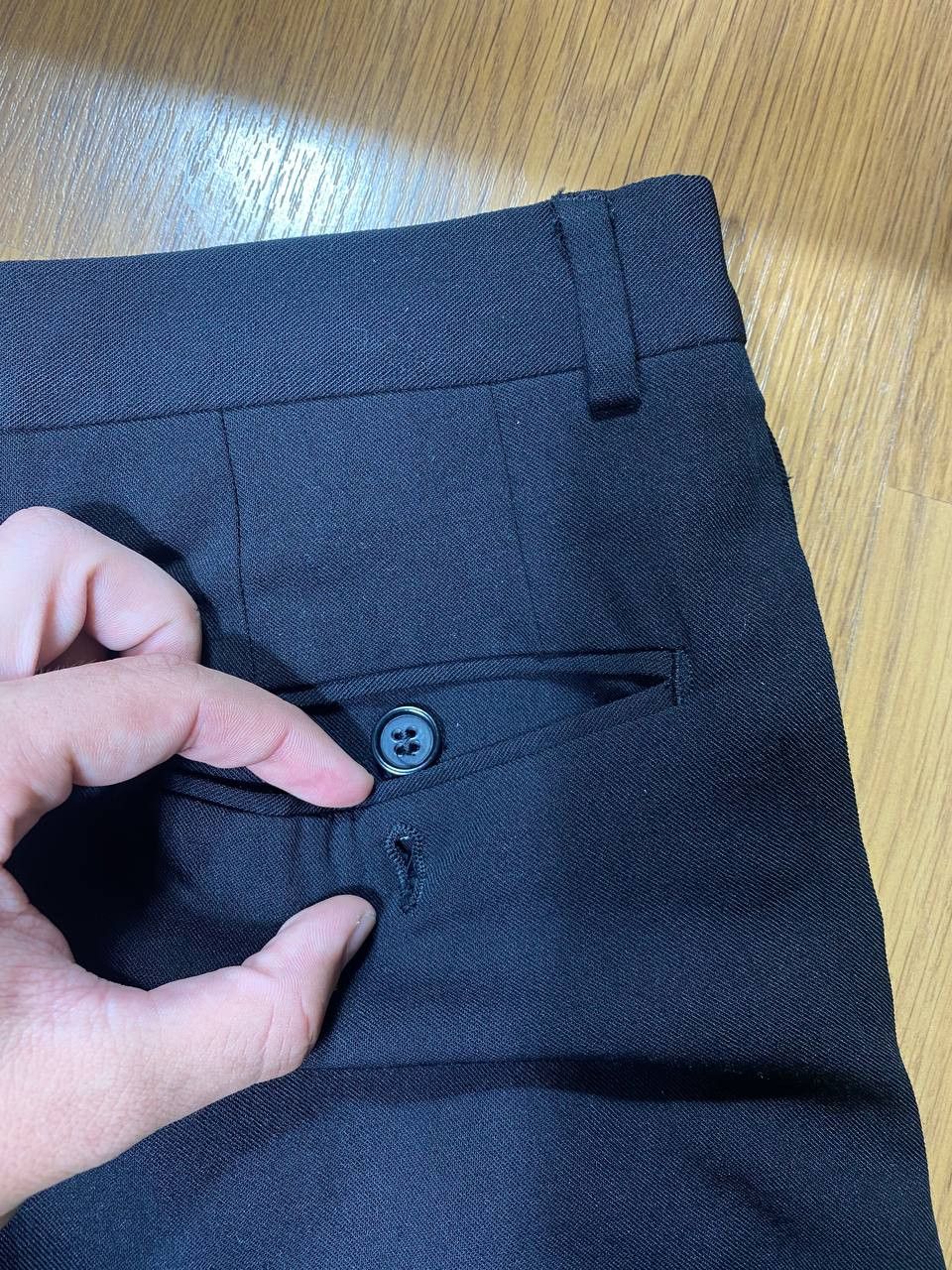 Yves Saint Laurent 90s Yves Saint Laurent vintage navy chino pants YSL big logo Size US 34 / EU 50 - 8 Thumbnail