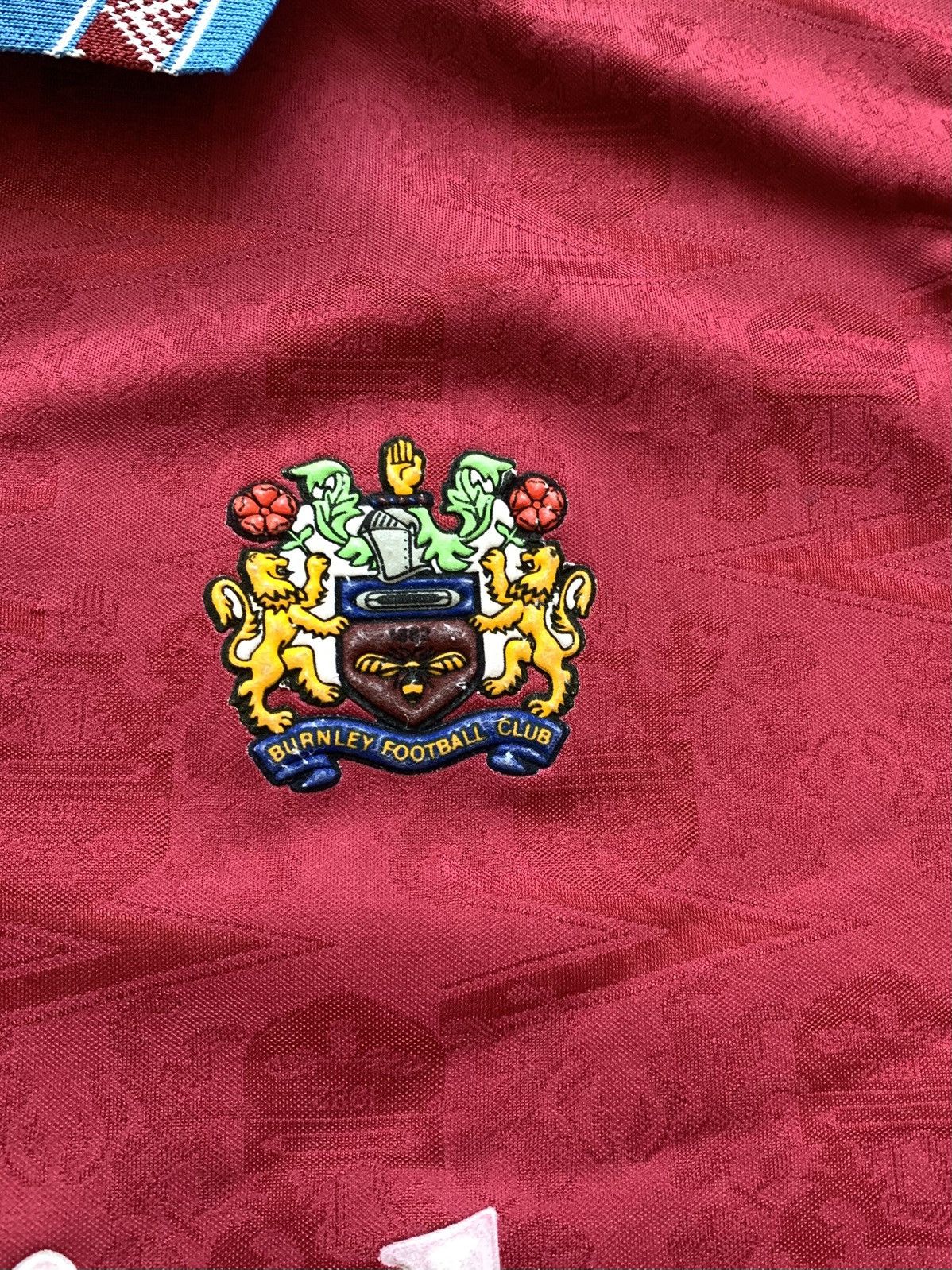 Vintage 🔥MITRE BURNLEY 1993/95 HOME SOCCER JERSEY SHIRT Size US S / EU 44-46 / 1 - 6 Thumbnail