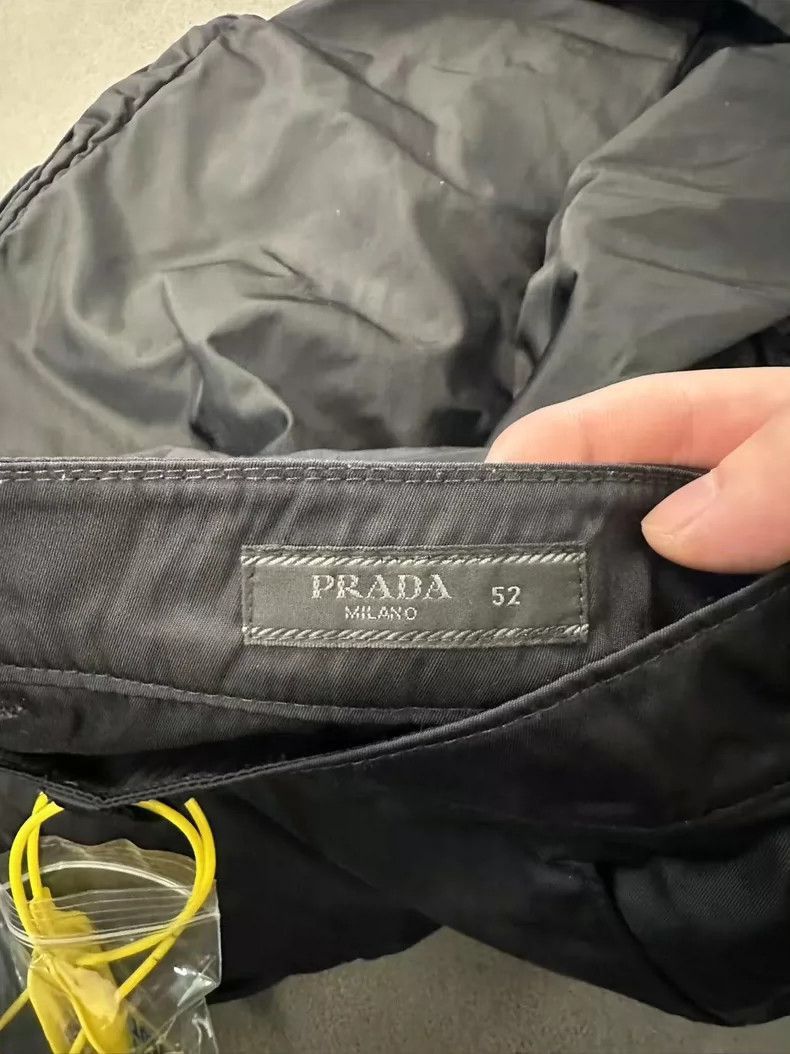 Prada Prada Black Cargo Pants with Triangle Logo -2505 Size US 44 / EU 60 - 4 Thumbnail