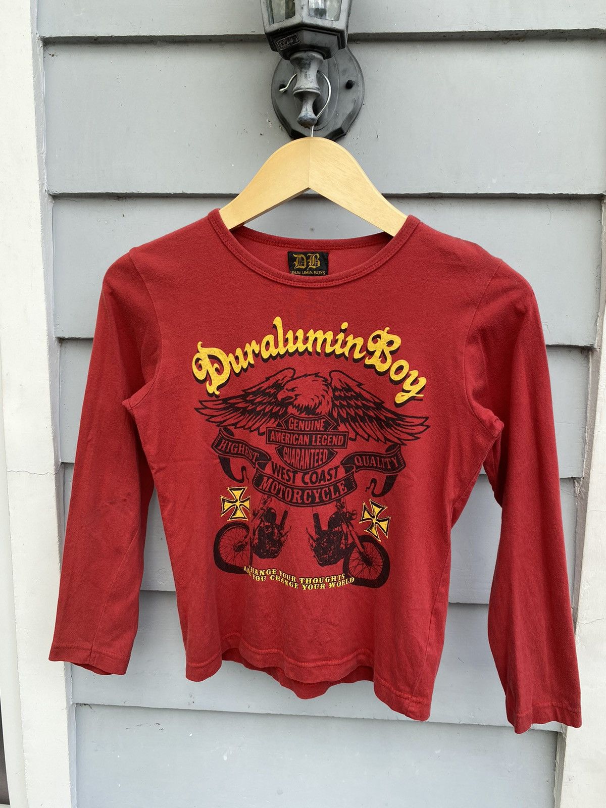 Japanese Brand Duralumin Boys Motorcycle West Coast Longsleeves Japanese Size S / US 4 / IT 40 - 1 Thumbnail