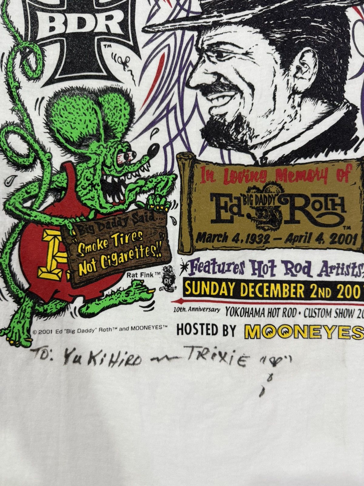 Vintage Vintage deadstock 2001 Ed 'Big Daddy' Roth and Mooneyes Tee Size US M / EU 48-50 / 2 - 4 Thumbnail