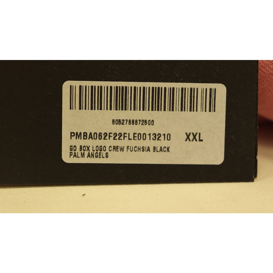 Palm Angels o1rshd1 GD Box Logo Crewneck in Fuchsia/Black Size US XXL / EU 58 / 5 - 10 Thumbnail