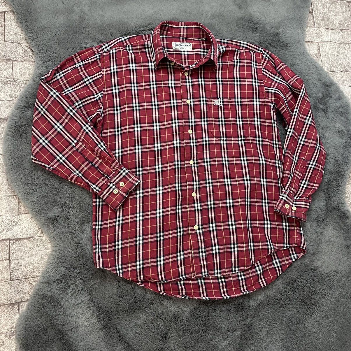 Burberry DL Burberry london vintage Checkered Flannel #023 Size US L / EU 52-54 / 3 - 3 Thumbnail