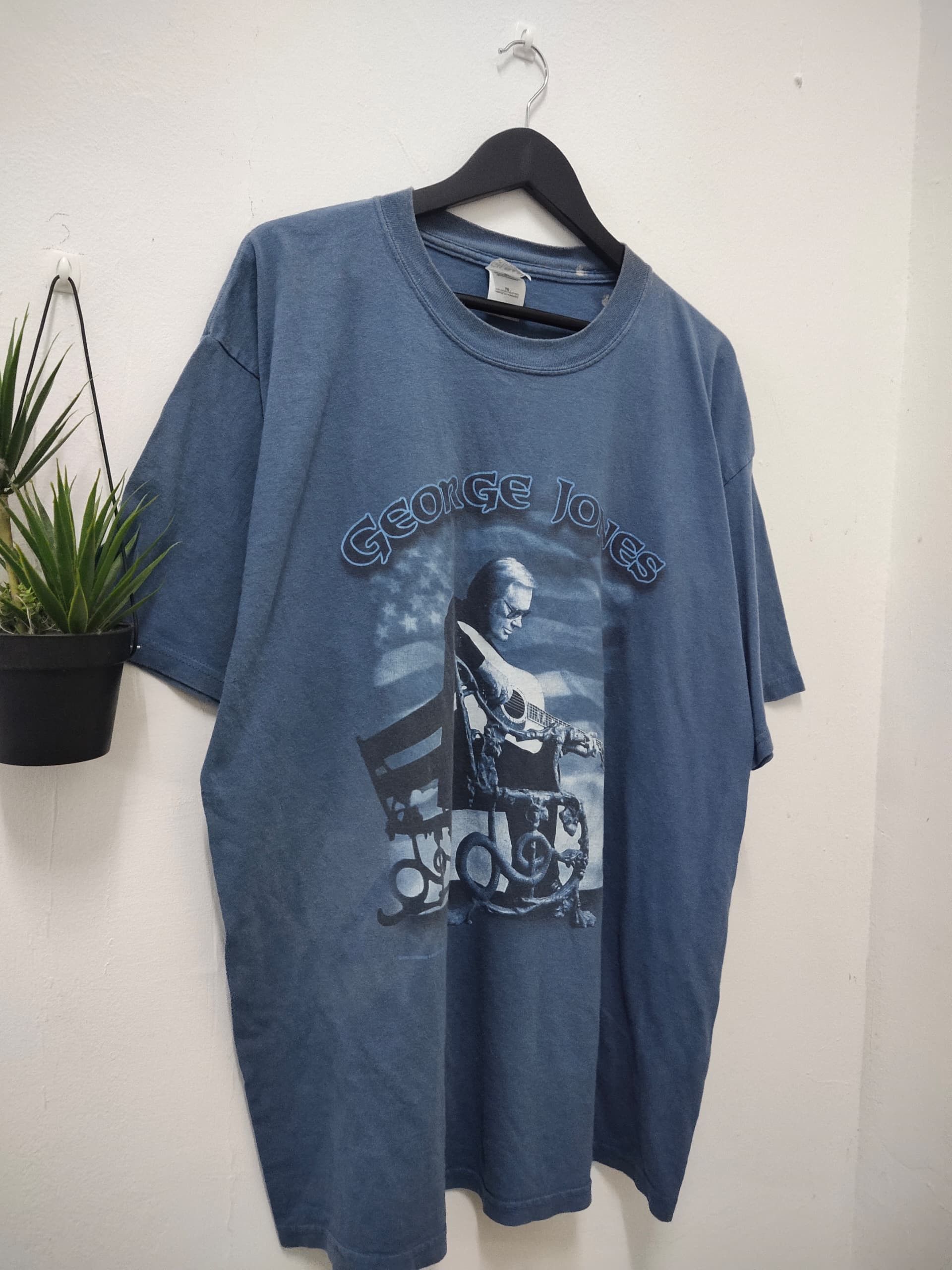 Band Tees Vintage George Jones Rock band t shirt tour Size US XL / EU 56 / 4 - 7 Thumbnail