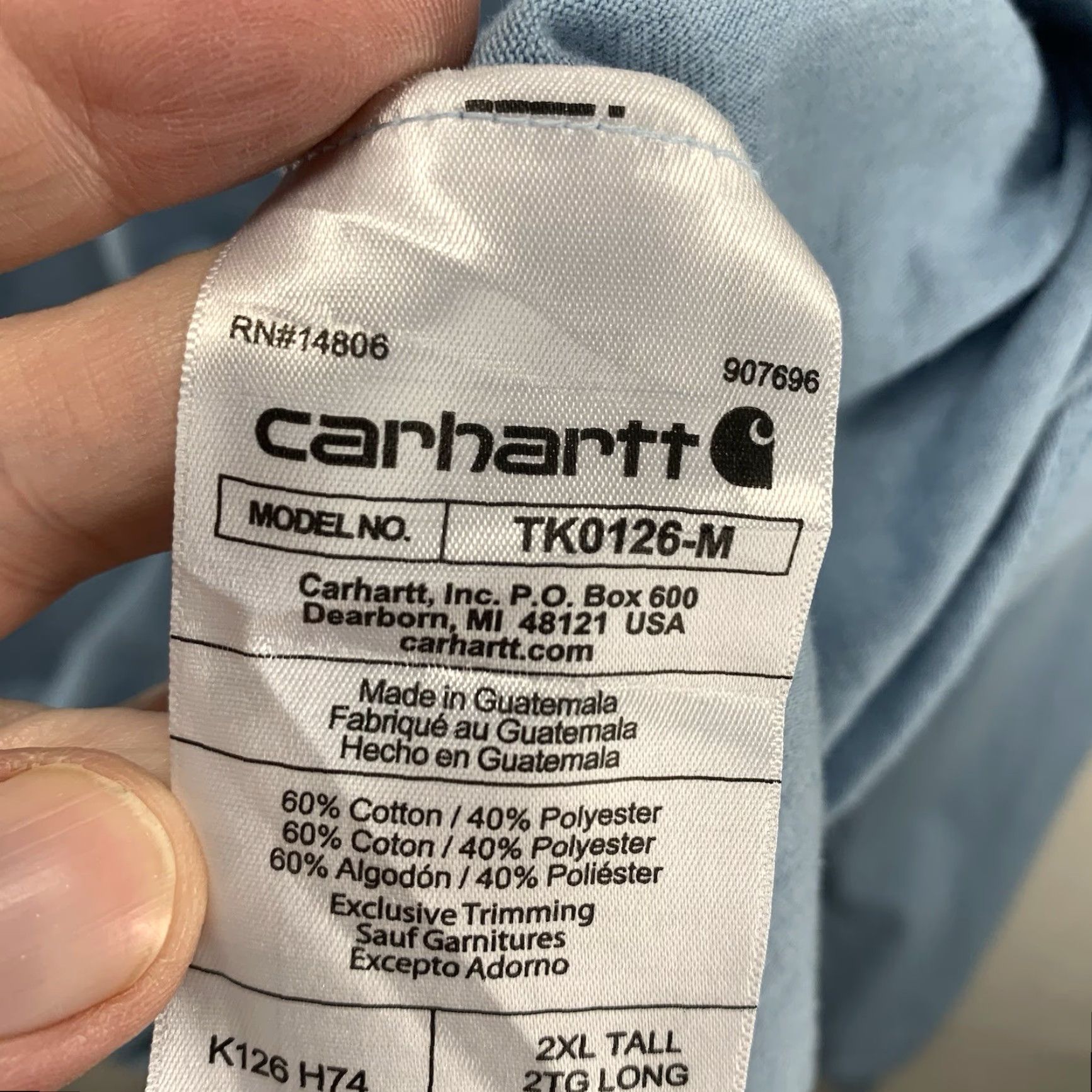 Carhartt VINTAGE? None. Size US XXL / EU 58 / 5 - 6 Thumbnail