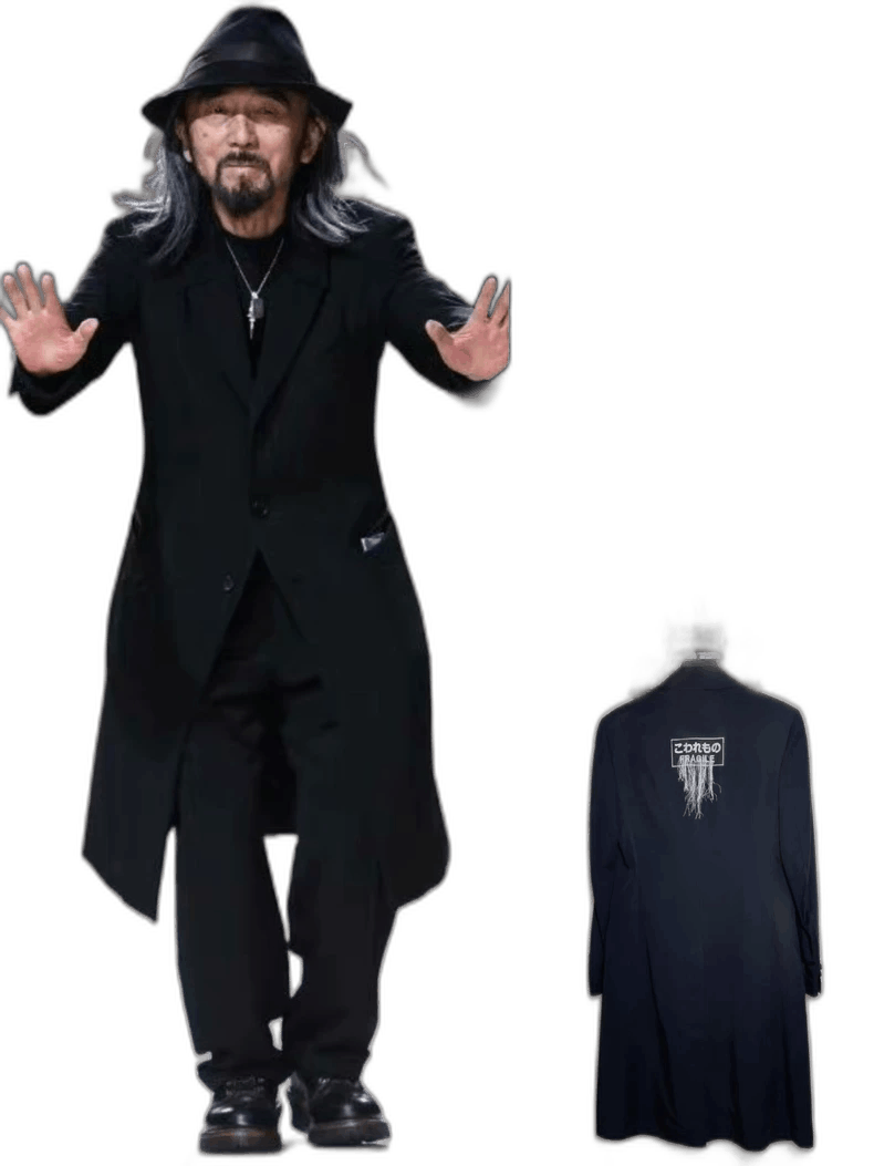 Yohji Yamamoto Yohji Yamamoto Dr. Jkt Black Long Coat Size US M / EU 48-50 / 2 - 1 Thumbnail
