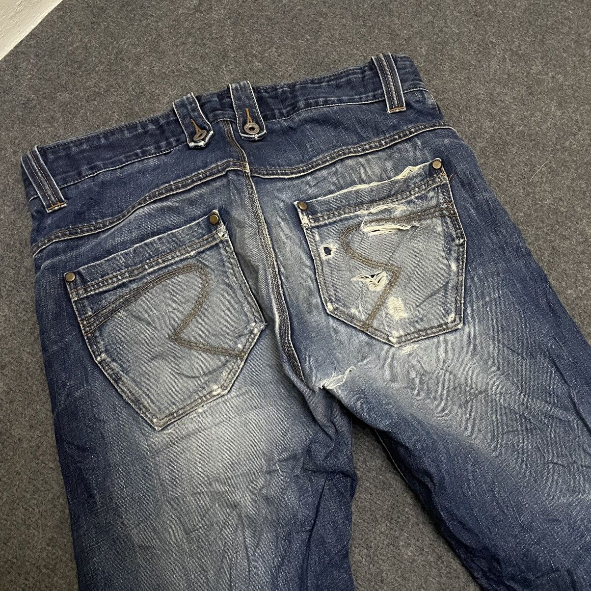 Russell Athletic × Vintage Vintage Russell Athletic Selvedge Denim Distressed Size US 36 / EU 52 - 9 Thumbnail