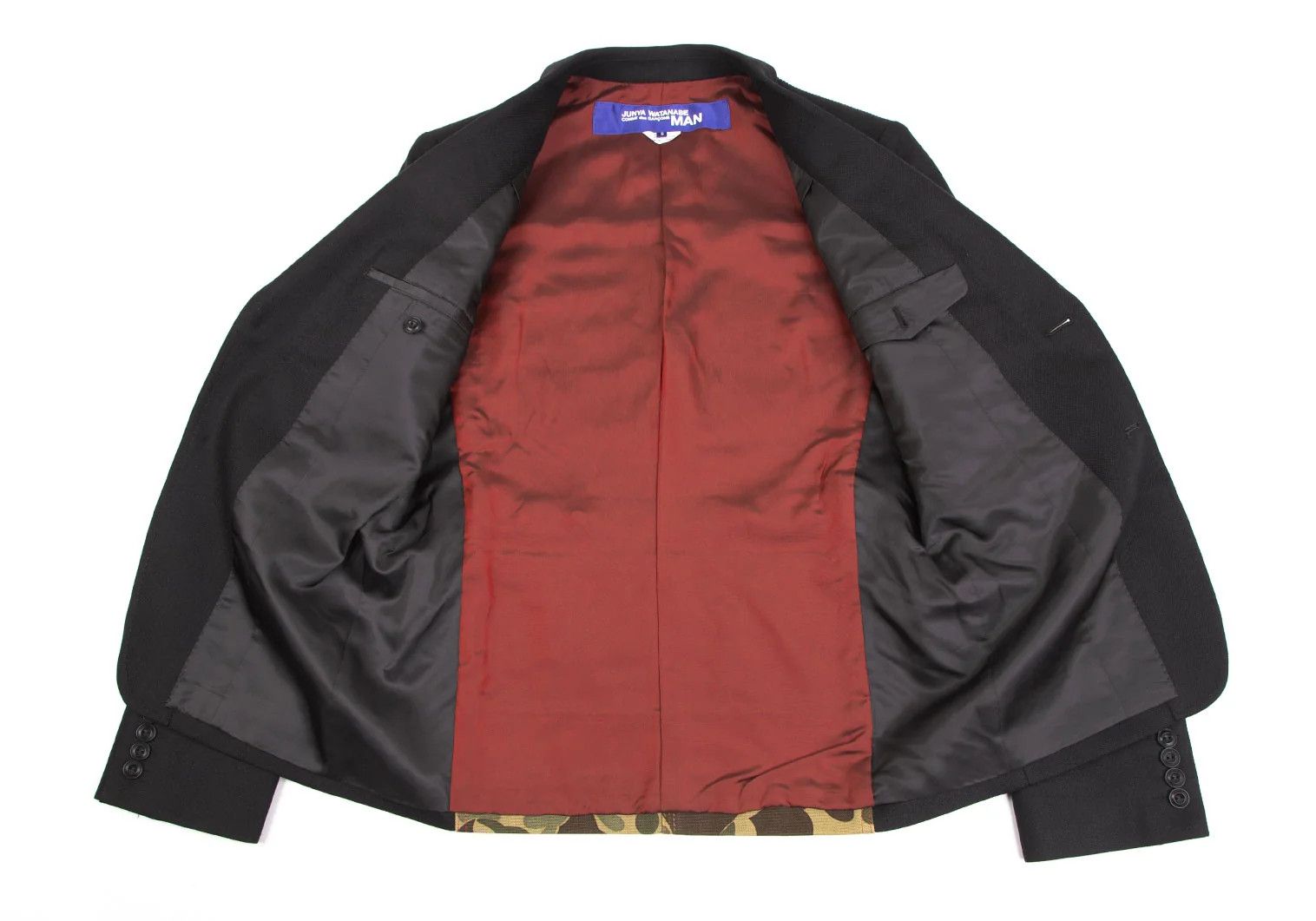 Junya Watanabe Black Mixed Material Switch Jacket, Size S Size US S / EU 44-46 / 1 - 15 Thumbnail