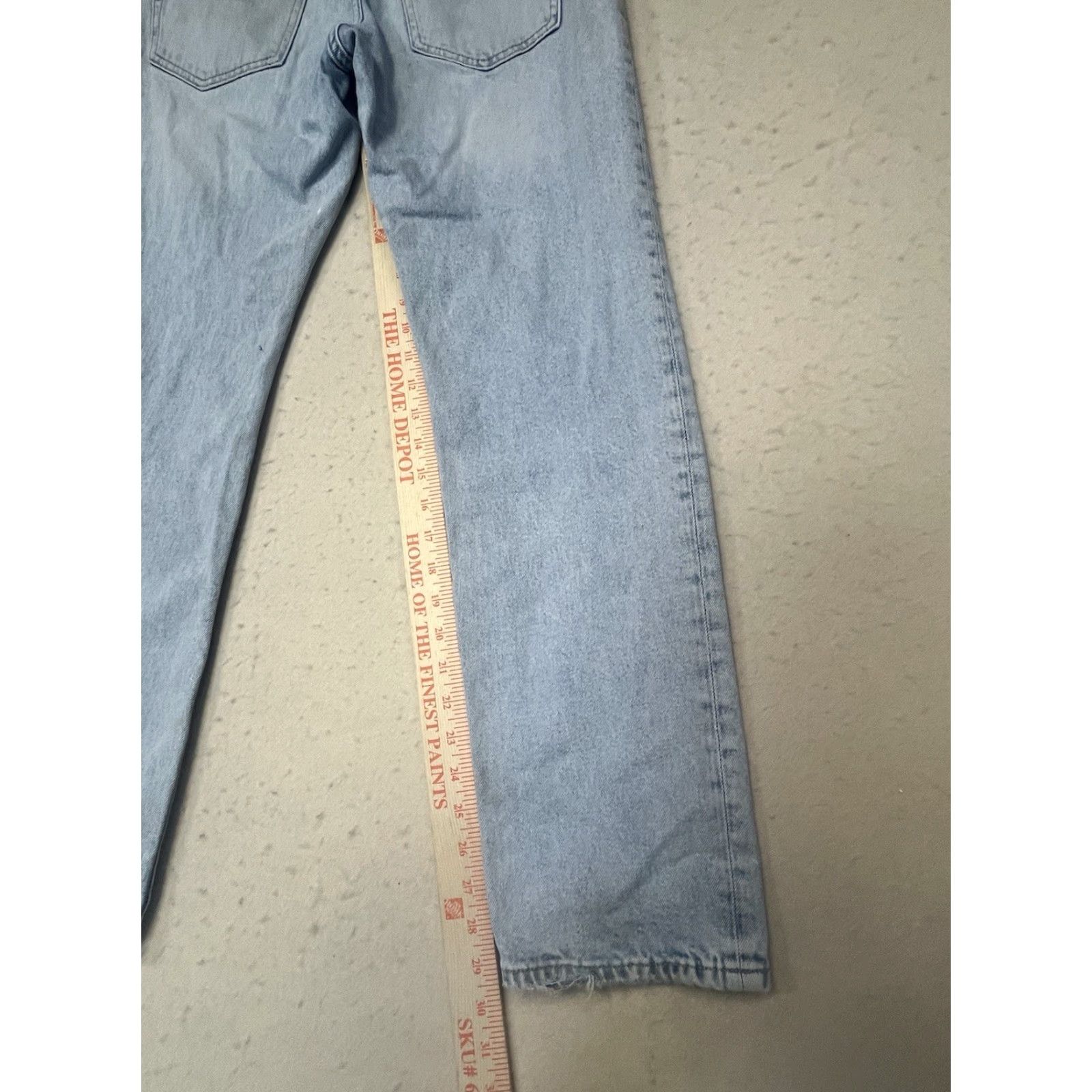 H&M H&M Jeans Distressed 29 X 32 Regular Fit Light Blue 5-Pocket Denim Cotton Blend Men Jeans Skinny Coupe Moulante See Pics Mens Size US 29 - 5 Thumbnail