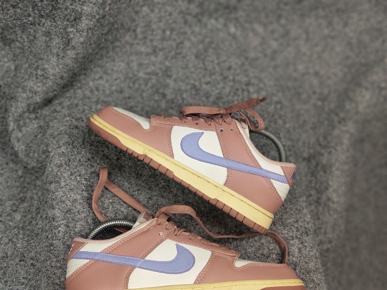 Nike Nike Dunk Low Pink Oxford Purple White Sneaker Vintage Style Size US 5.5 / IT 35.5 - 4 Thumbnail