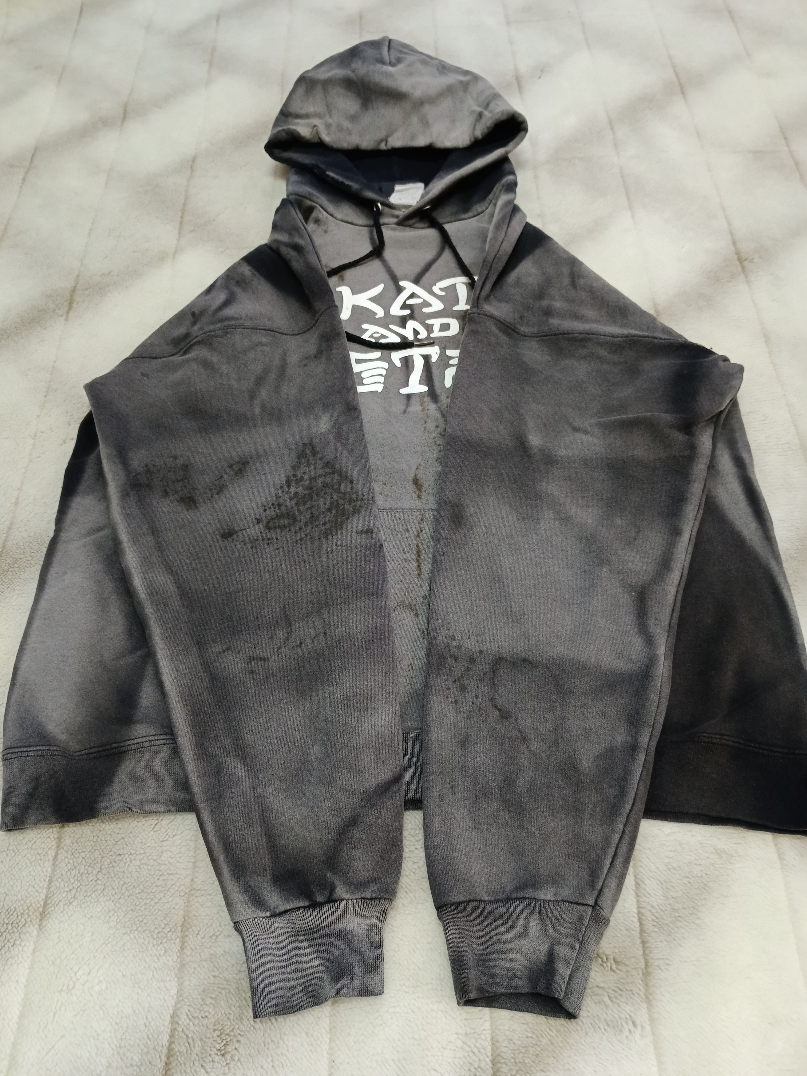 Thrasher DiSTRESSED BLACK SKATE&DESTROY THRASHER HOODIE Size US M / EU 48-50 / 2 - 5 Thumbnail