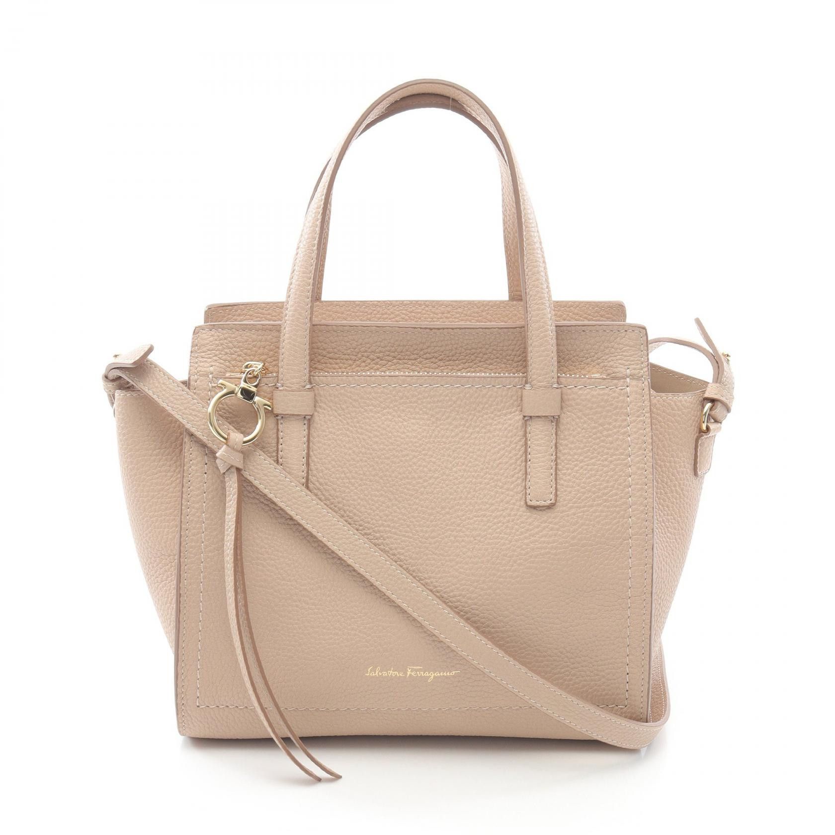 Salvatore Ferragamo Salvatore Ferragamo Salvatore Ferragamo Amy Leather Shoulder Bag Leather Handbag 21 F478 DUTY FREE for USA Size ONE SIZE - 1 Thumbnail