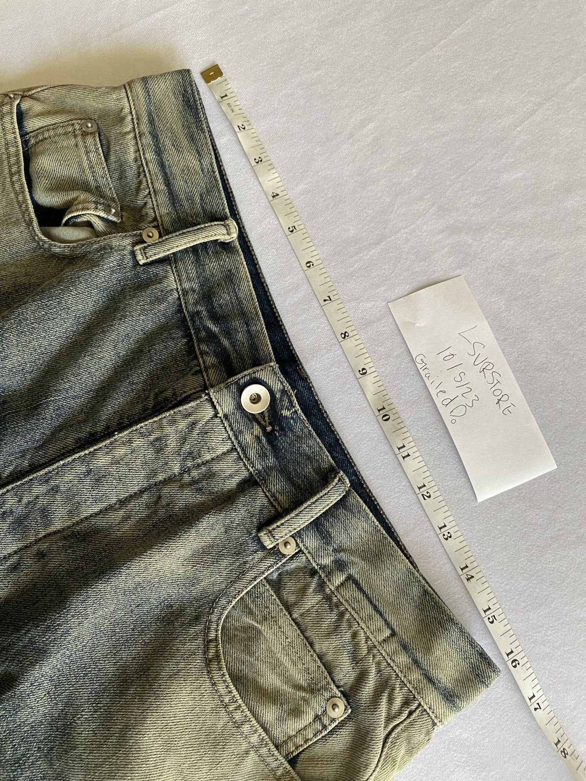 Rick Owens × Rick Owens Drkshdw Rick Owens DRKSHDW Bolan Banana Zip Jean Minearl Pearl 32 Size US 32 / EU 48 - 13 Thumbnail