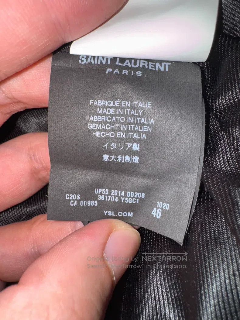 Saint Laurent Paris Saint Laurent Paris Fur Leather Jacket Size US S / EU 44-46 / 1 - 5 Thumbnail