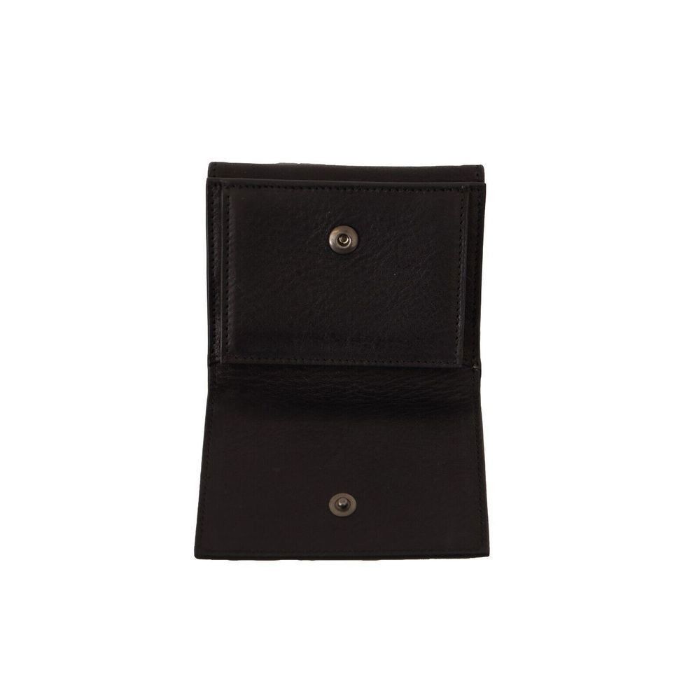 Dolce & Gabbana Dolce & Gabbana Black Leather Trifold Purse Belt Multi Kit W Size ONE SIZE - 4 Thumbnail