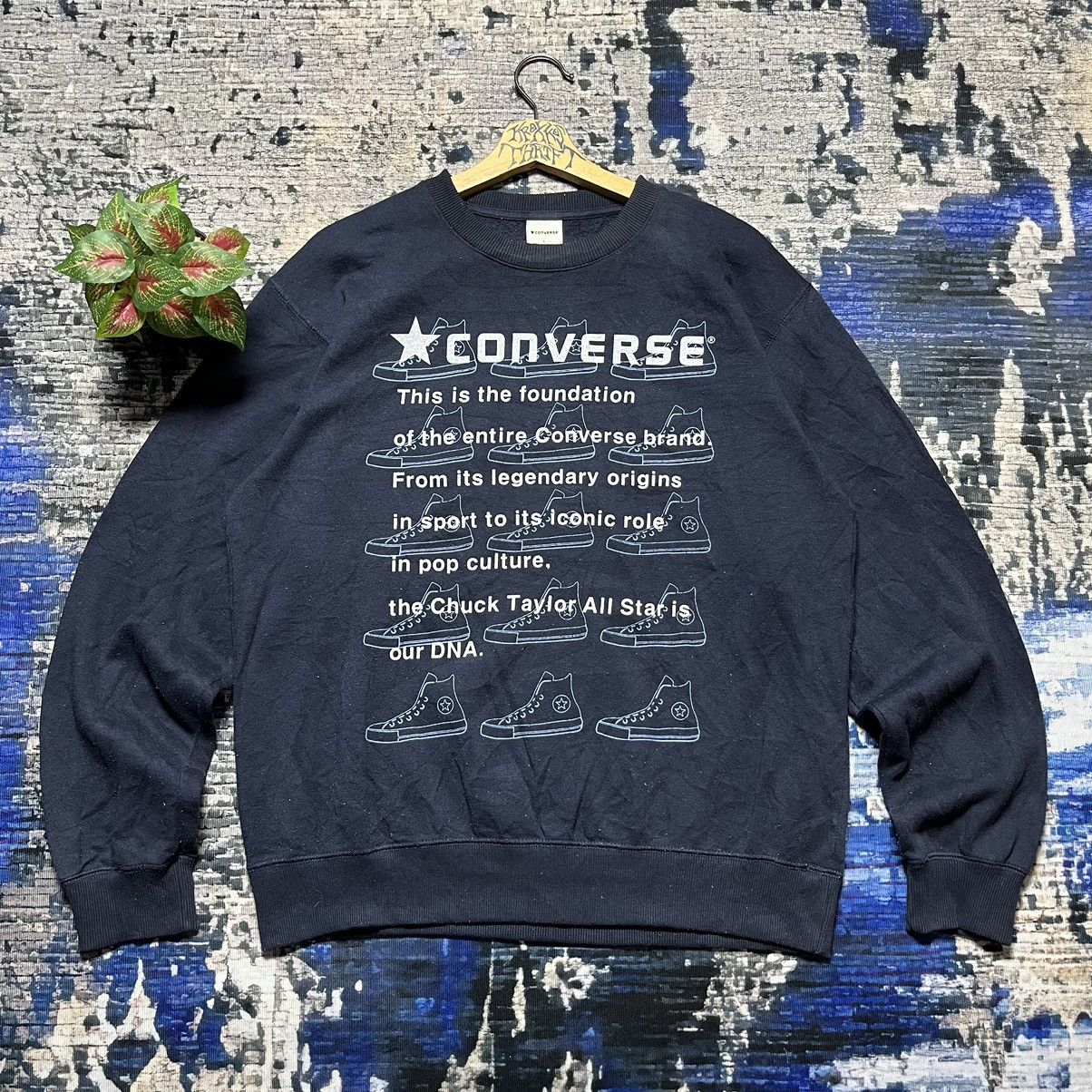 Converse × Vintage Vintage Converse Big Logo Sweetshirts Size US L / EU 52-54 / 3 - 1 Thumbnail