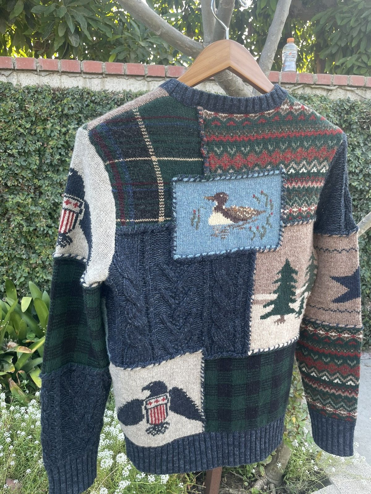Polo Ralph Lauren Polo Ralph Lauren Patchwork Wool Sweater XS Size US XS / EU 42 / 0 - 7 Thumbnail