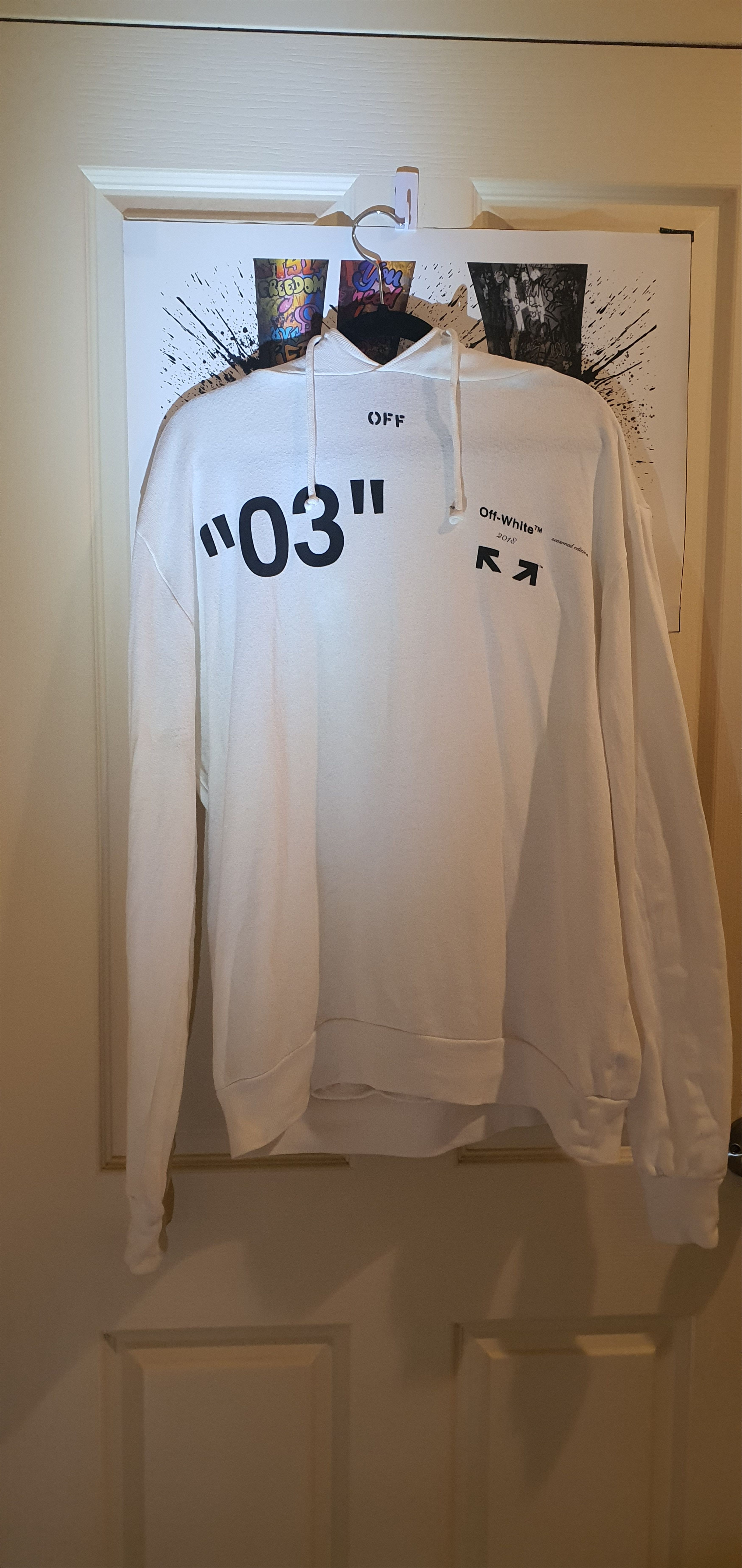 image of Off White Off-White "03" Hoodie, Men's (Size Small)