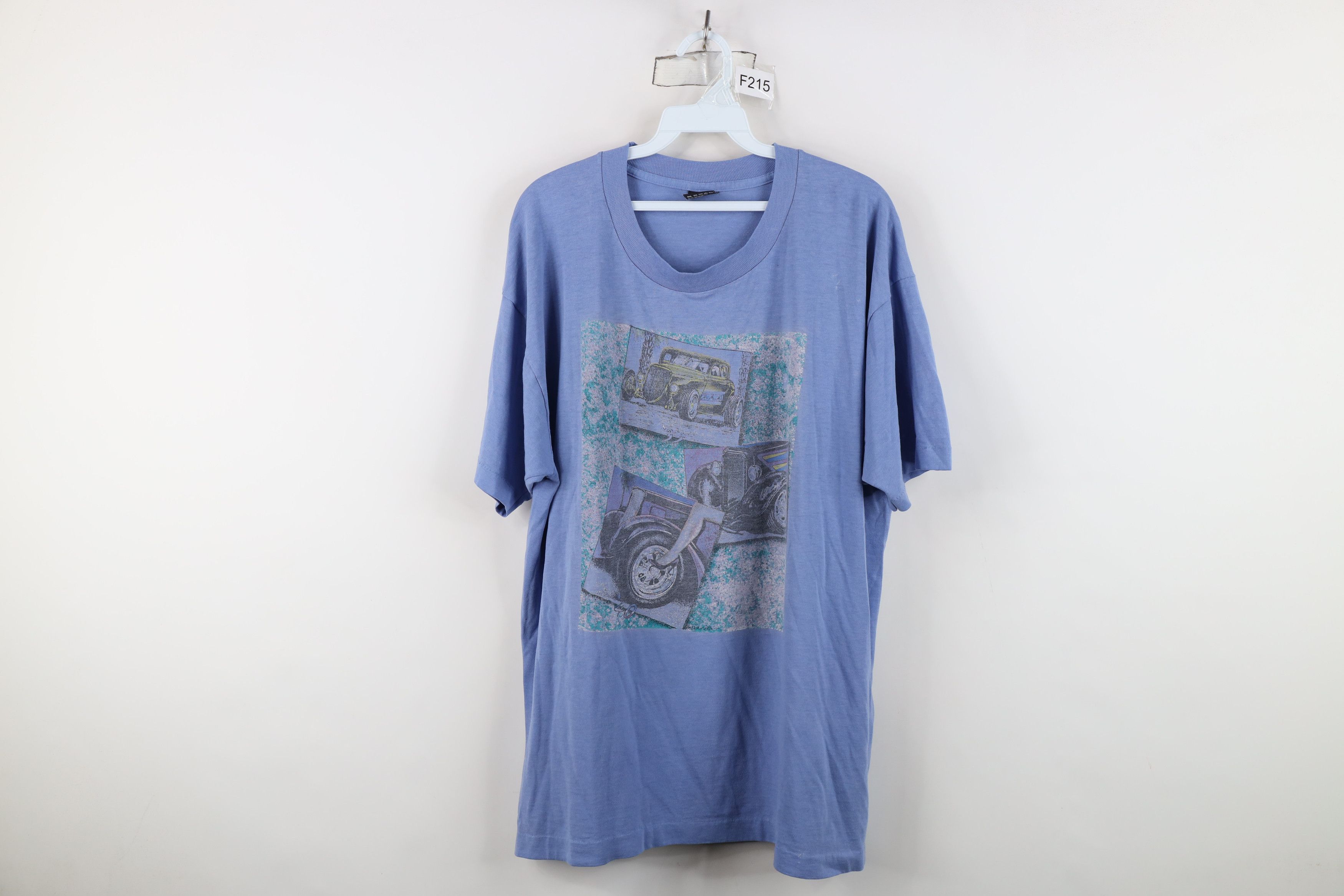 Vintage Vintage 90s Streetwear Car Racing Short Sleeve T-Shirt USA Size US XL / EU 56 / 4 - 1 Thumbnail