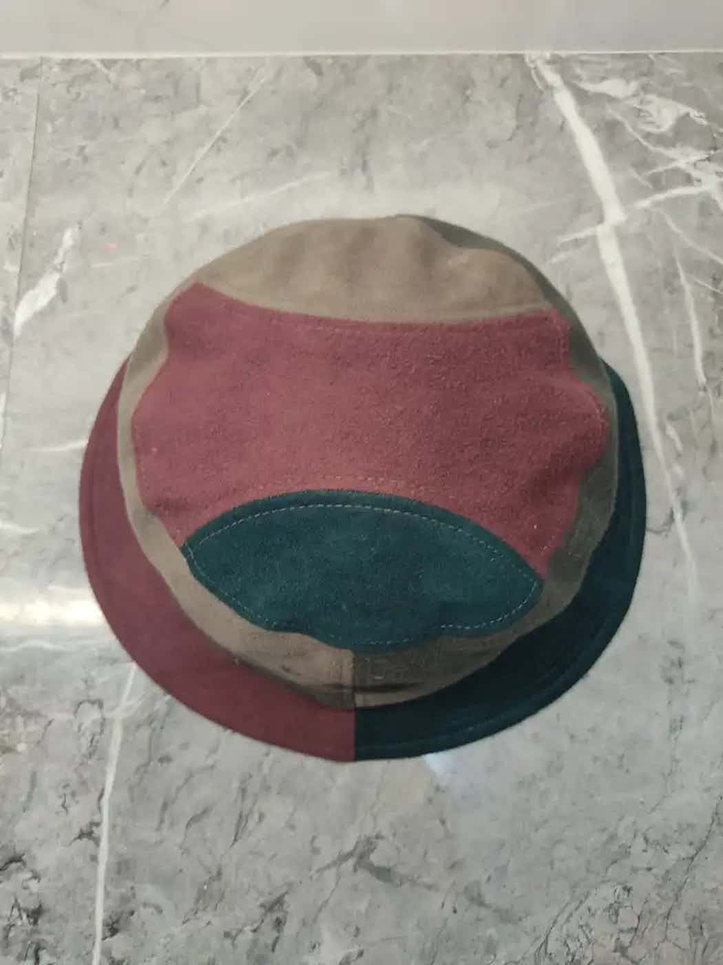 Borsalino × Vintage Vintage Borsalino Patchwork Style Bucket Hat Size ONE SIZE - 7 Thumbnail