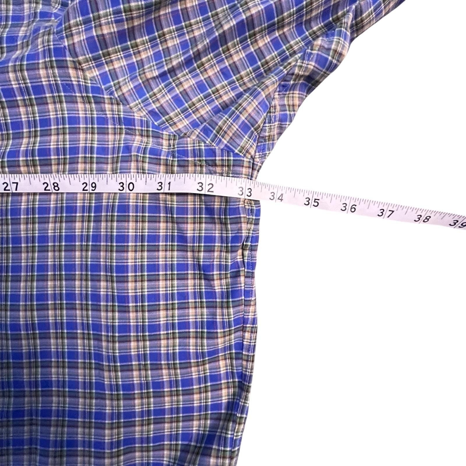 Ralph Lauren Ralph Lauren Shirt 4XLT Blue Plaid Button Up Long Sleeve Size US XXL / EU 58 / 5 - 4 Thumbnail