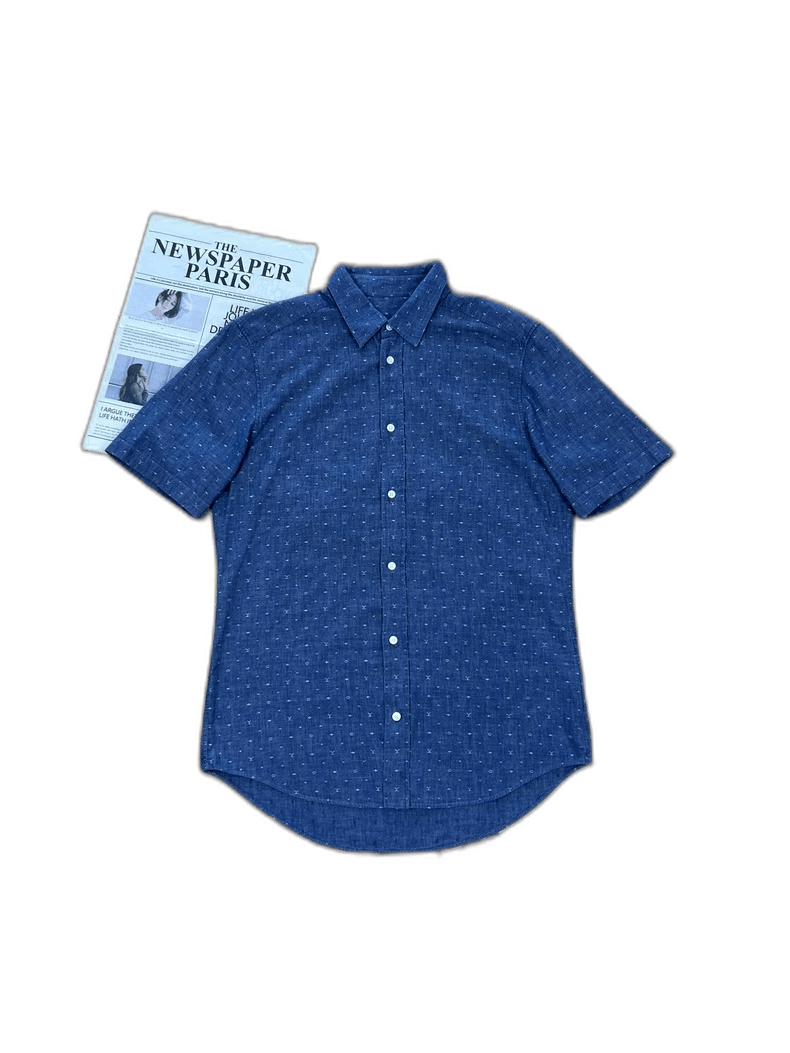Louis Vuitton Louis Vuitton Short Sleeve Blue Shirt Size US L / EU 52-54 / 3 - 1 Thumbnail