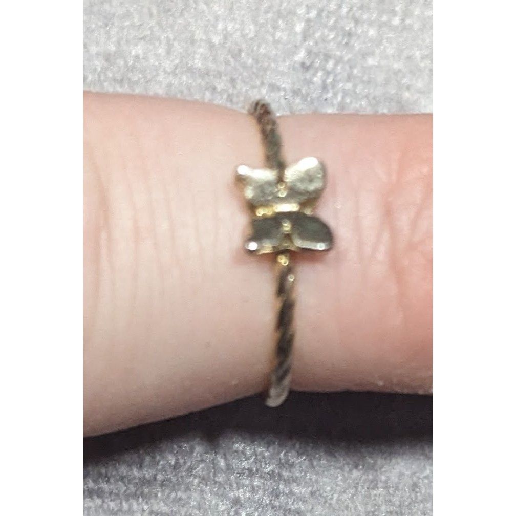 Other Minimalist Fairycore Butterfly Charm Gold Tone Ring Size 5 Size ONE SIZE - 9 Thumbnail
