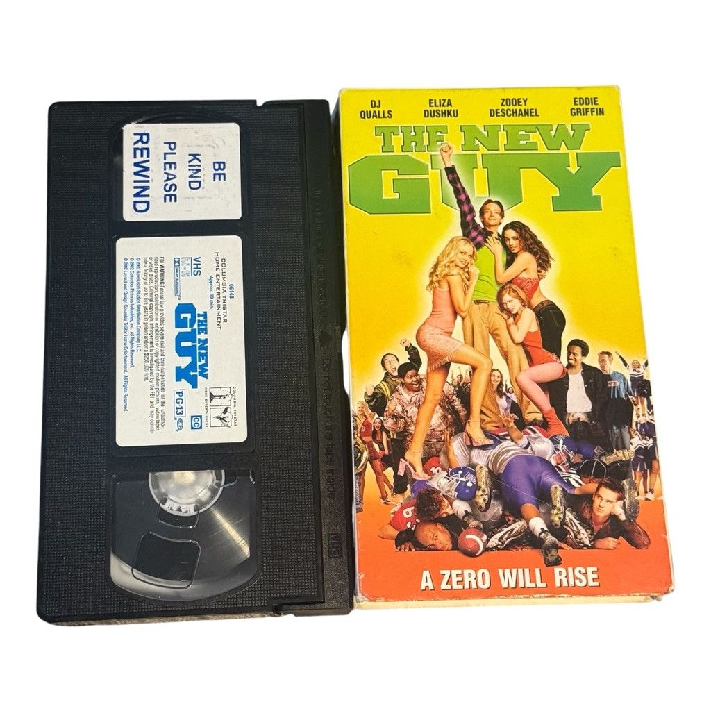 Vintage 2002 Columbia Tristar Home Entertainment The New Guy VHS Bla Size ONE SIZE - 1 Thumbnail