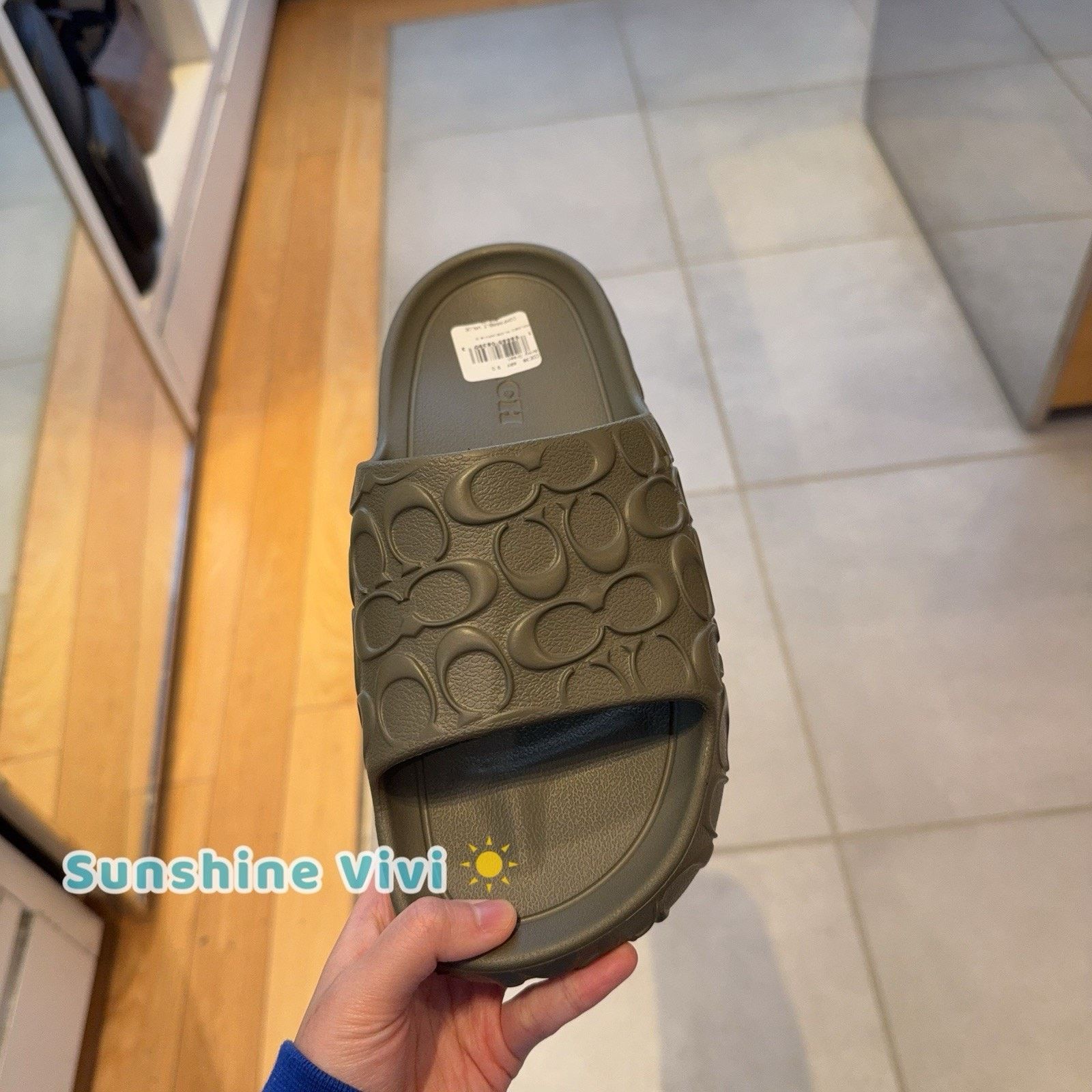 Coach NWT Coach Men's Bay Slide In Signature Army Green CDE38 us 9 Size US 9 / IT 39 - 6 Thumbnail