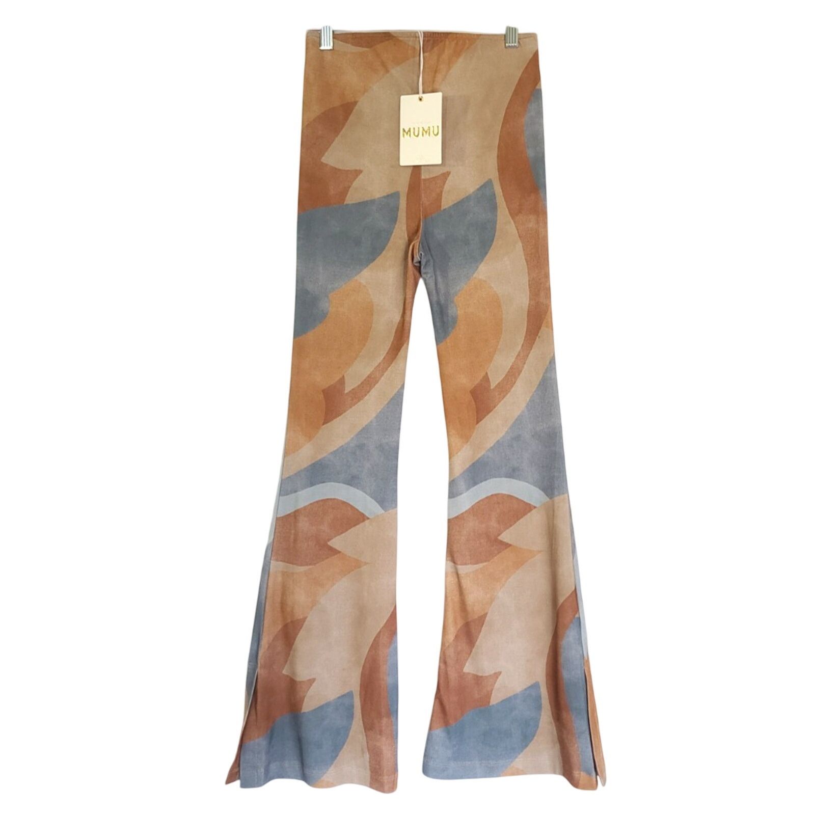 Show Me Your MuMu New W/Tag Show Me Your Mumu Tan Maren Bells Flare Pants XS Size 25" / US 0 / IT 36 - 8 Thumbnail