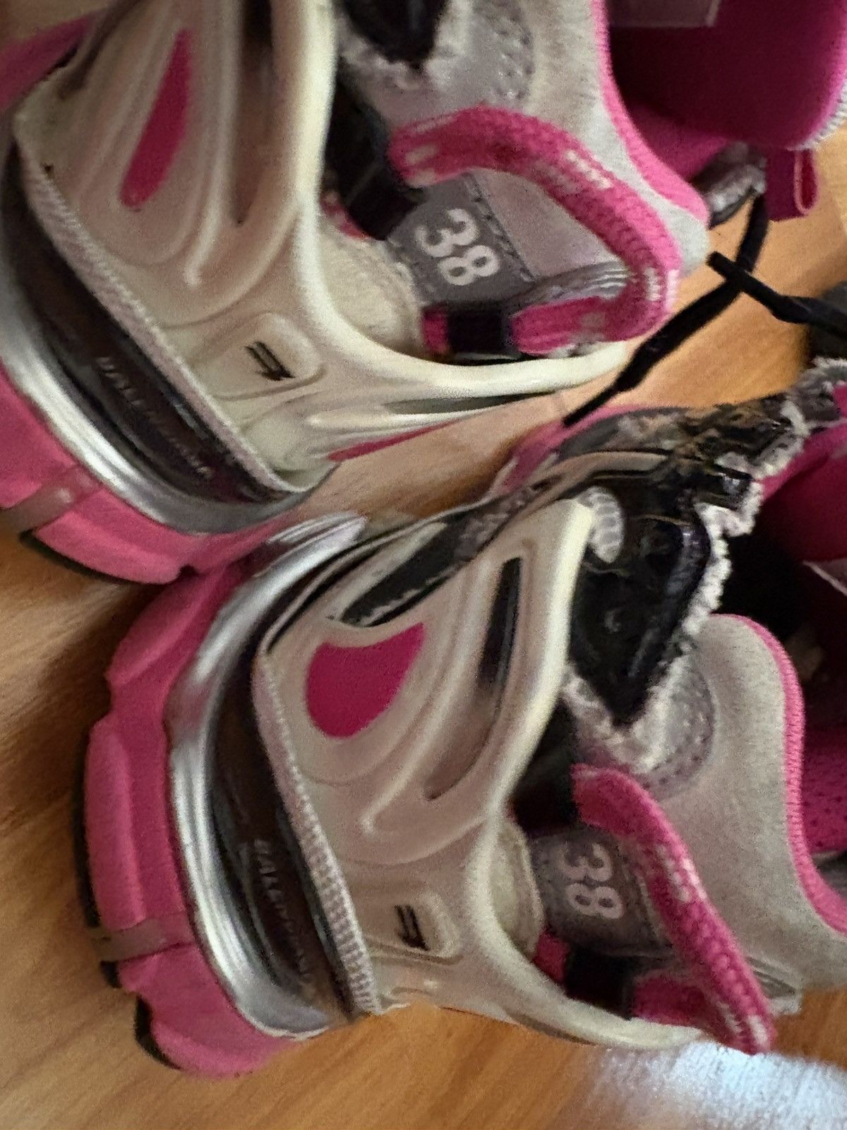Balenciaga Balenciaga Runner Track Low Top Platform Sneakers Pink Gray Size US 8 / IT 38 - 6 Thumbnail