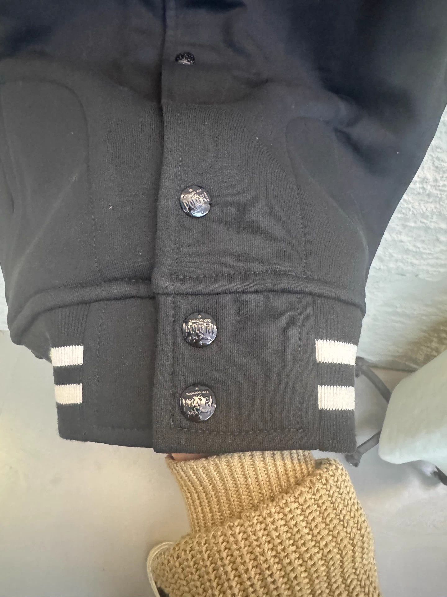 Polo Ralph Lauren Polo Ralph Lauren Black Bball Collar #3 Striped Jacket Size US M / EU 48-50 / 2 - 3 Thumbnail