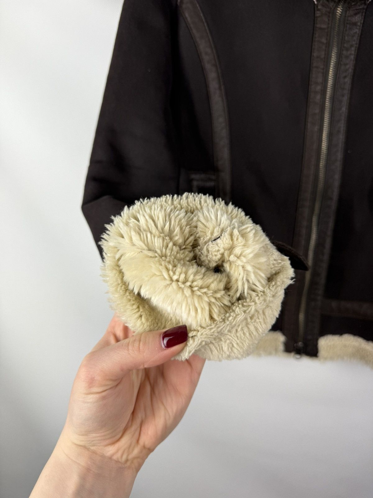 Armani Armani Jeans Ladies Faux Fur Aviator Y2K Bomber Jacket Size M / US 6-8 / IT 42-44 - 12 Thumbnail