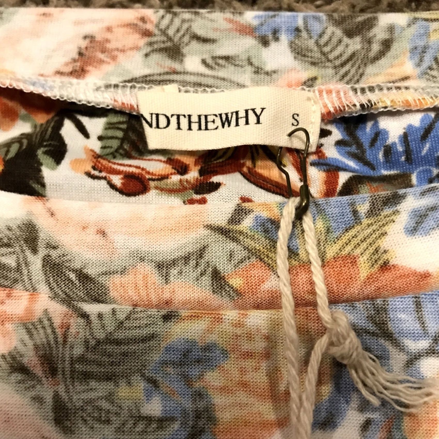 Vintage WOMENS SHIRT Blouse-ANDTHEWHY-Poly-Size S Nwt A39 Size S / US 4 / IT 40 - 3 Thumbnail