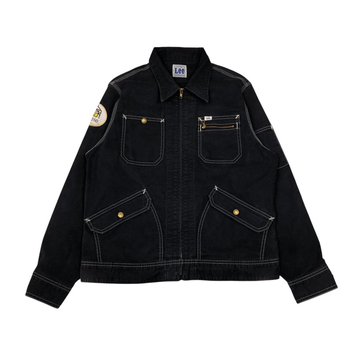 Lee 🔥VINTAGE CHORE ZIPPER JACKET LEE KANSAS USA EST 1889 Size US M / EU 48-50 / 2 - 1 Thumbnail