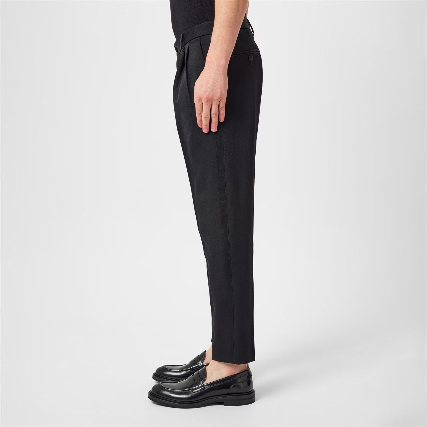 Dries Van Noten o1g2r1mq0426 Look Suit Trousers in Black Size US 34 / EU 50 - 3 Thumbnail