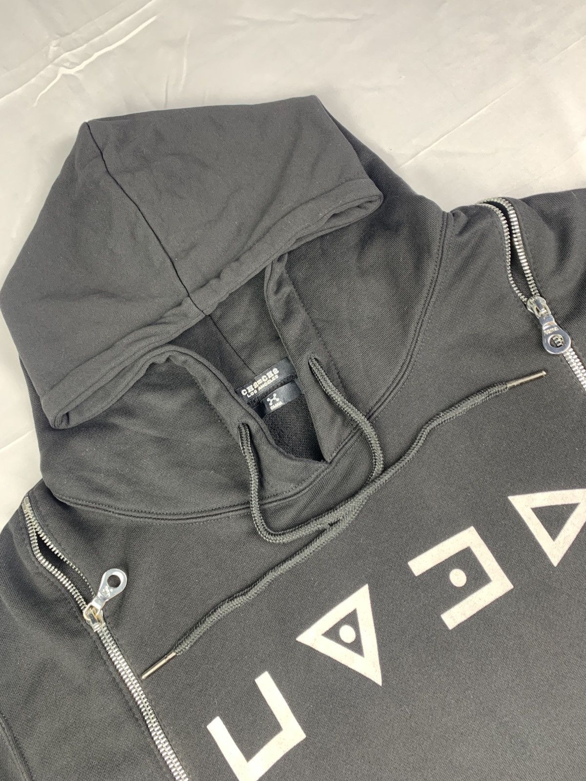 C2H4 C2H4 Black Cyberpunk 2 Over-Zip Code Logo Graphic Hoodie Size US S / EU 44-46 / 1 - 4 Thumbnail