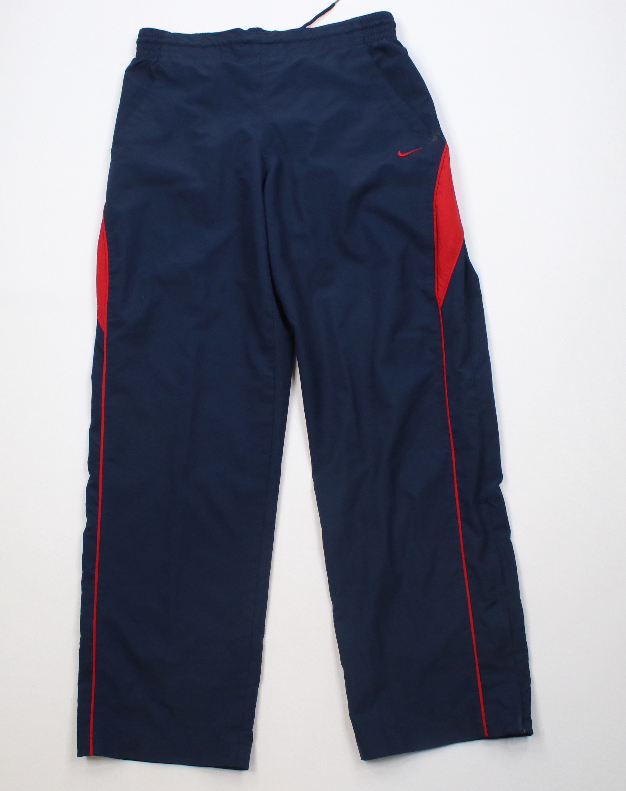 Nike Vintage Y2K Nike Swoosh Lined Wide Leg Windbreaker Pants Size US 34 / EU 50 - 1 Thumbnail