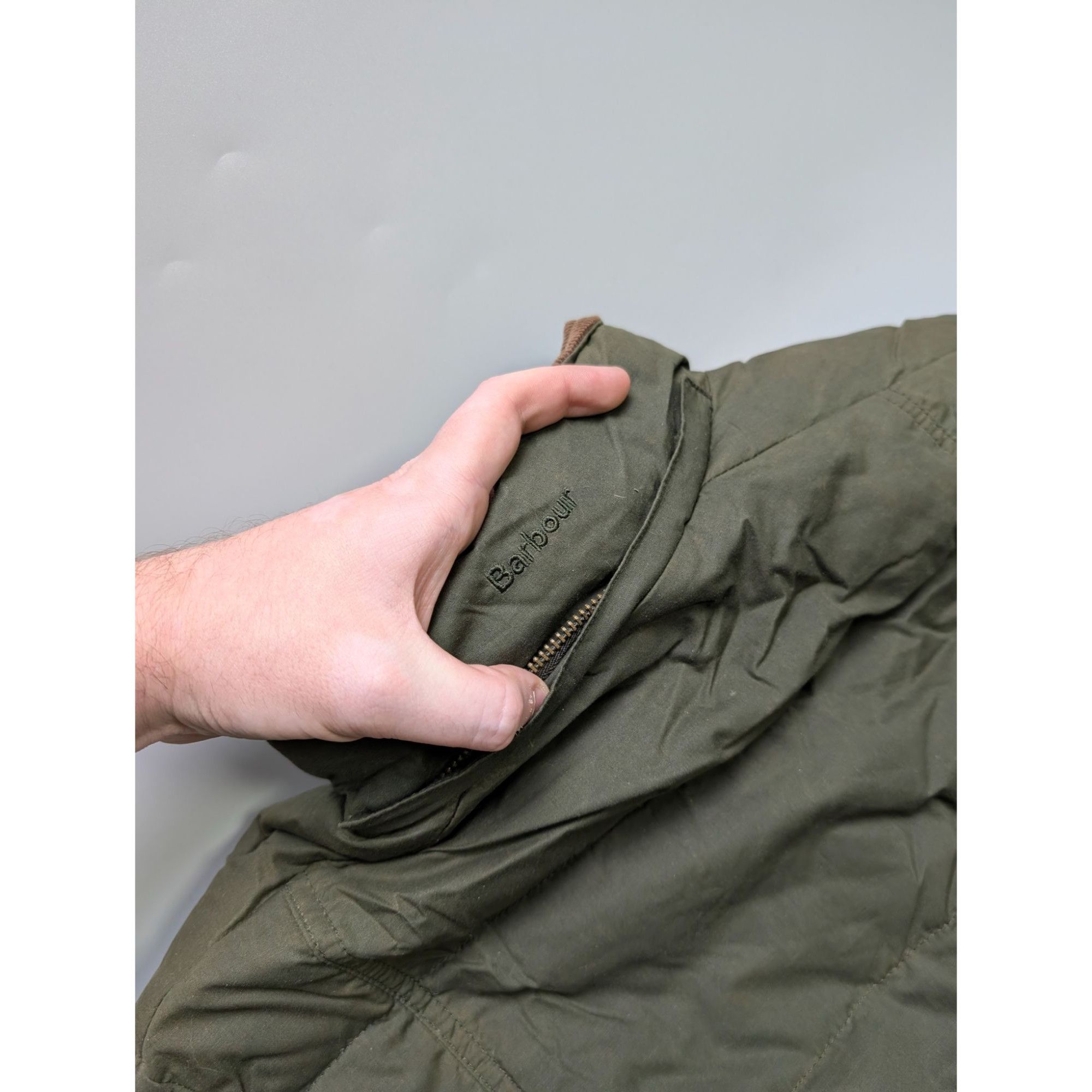 Barbour Barbour Peninsula Waxed Down Jacket Coat (Y1093) Size XL / US 12-14 / IT 48-50 - 14 Thumbnail