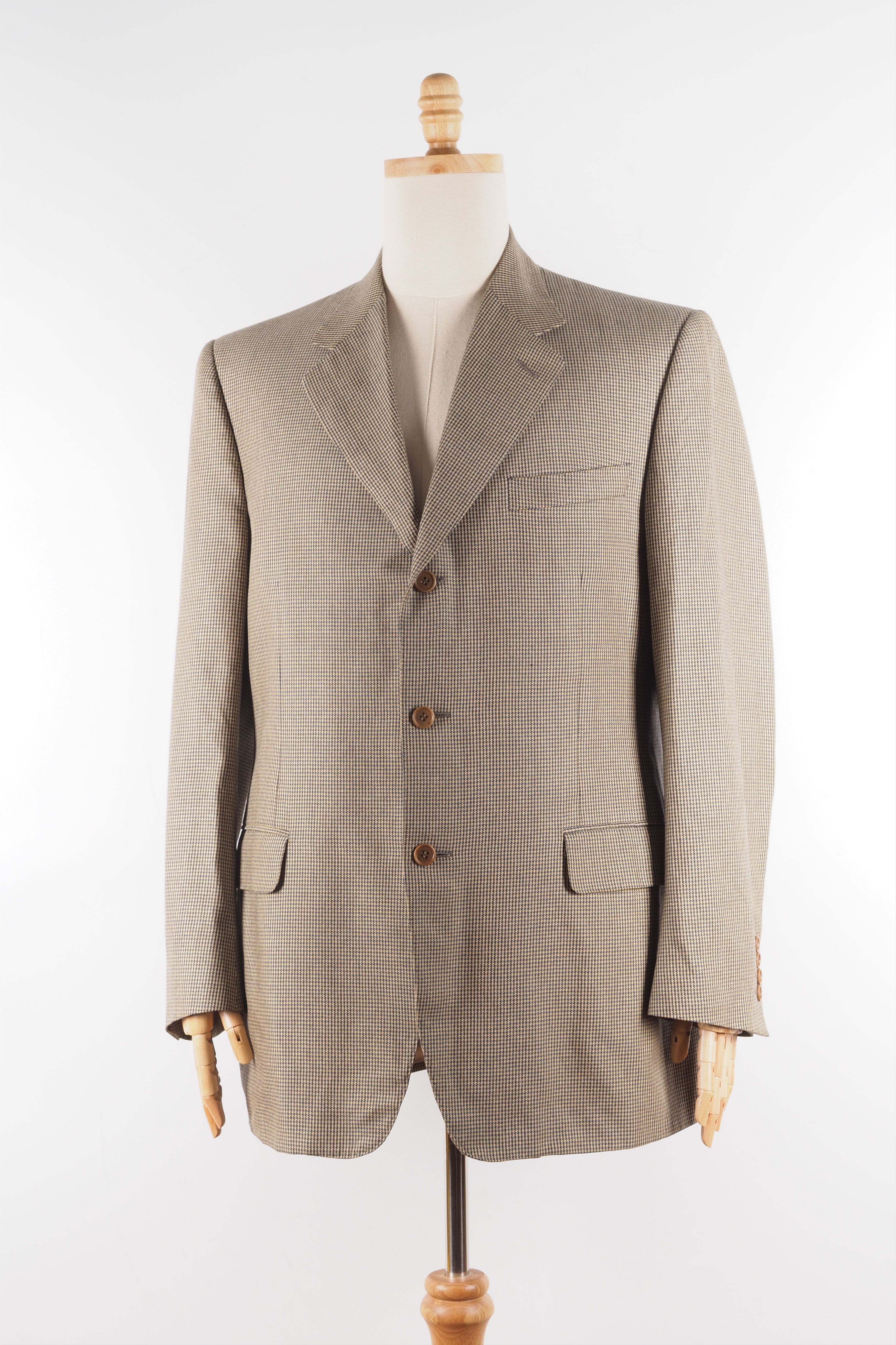 Canali Canali Silk Wool Three Button Sport Coat Blazer Jacket Size 44R - 2 Thumbnail