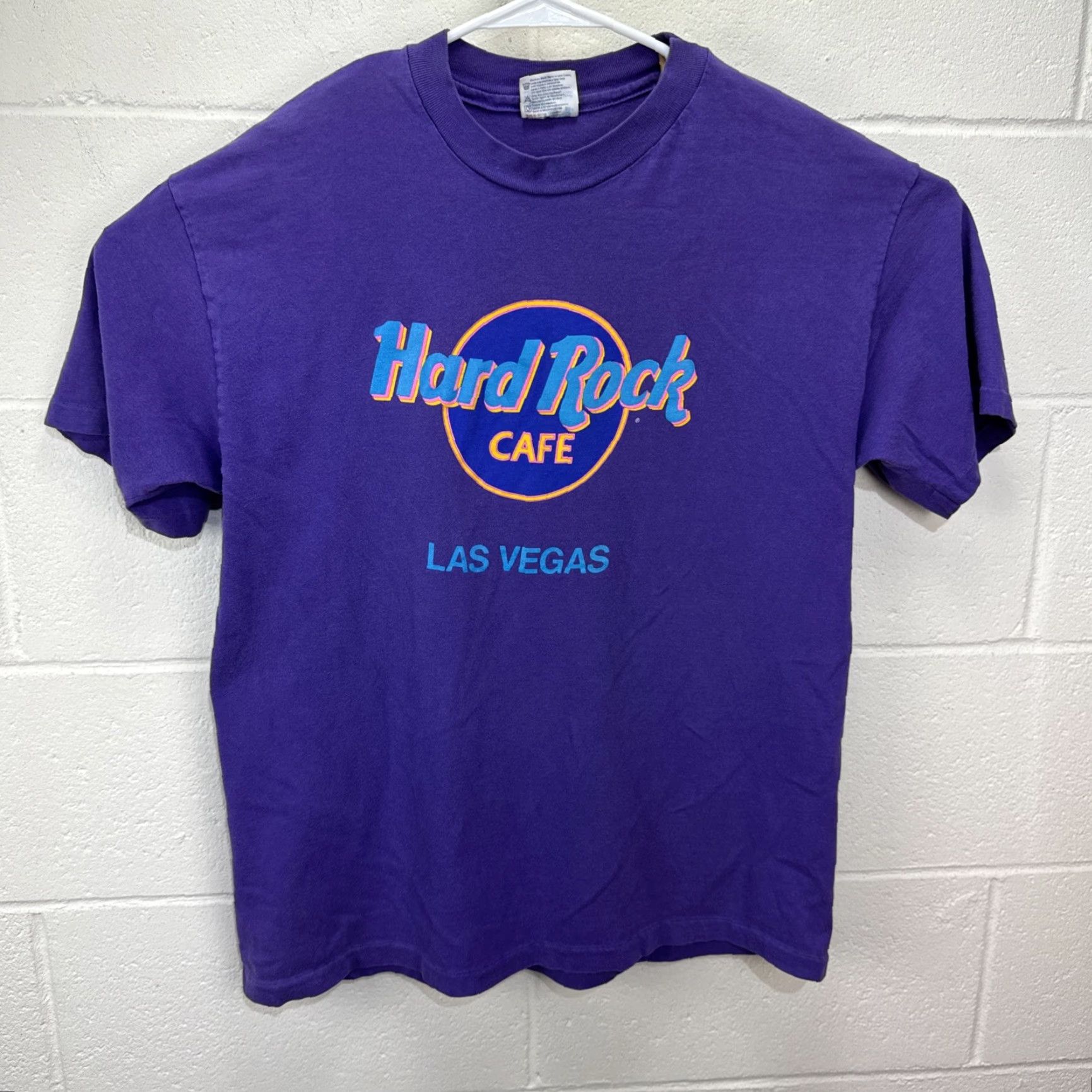 Hard Rock Cafe VINTAGE Hard Rock Cafe Shirt Men Large Cotton 90s USA City Rock Purple Short Sleeve Crew Neck Size US L / EU 52-54 / 3 - 2 Thumbnail