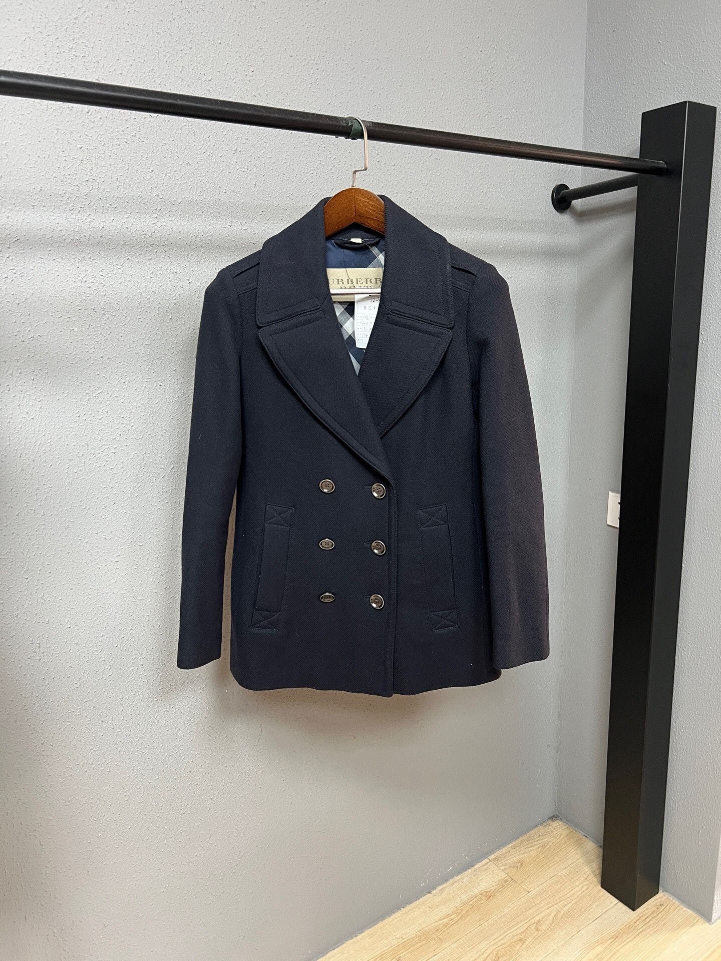Burberry burberry navy cashmere blazer jacket Size S / US 4 / IT 40 - 1 Thumbnail